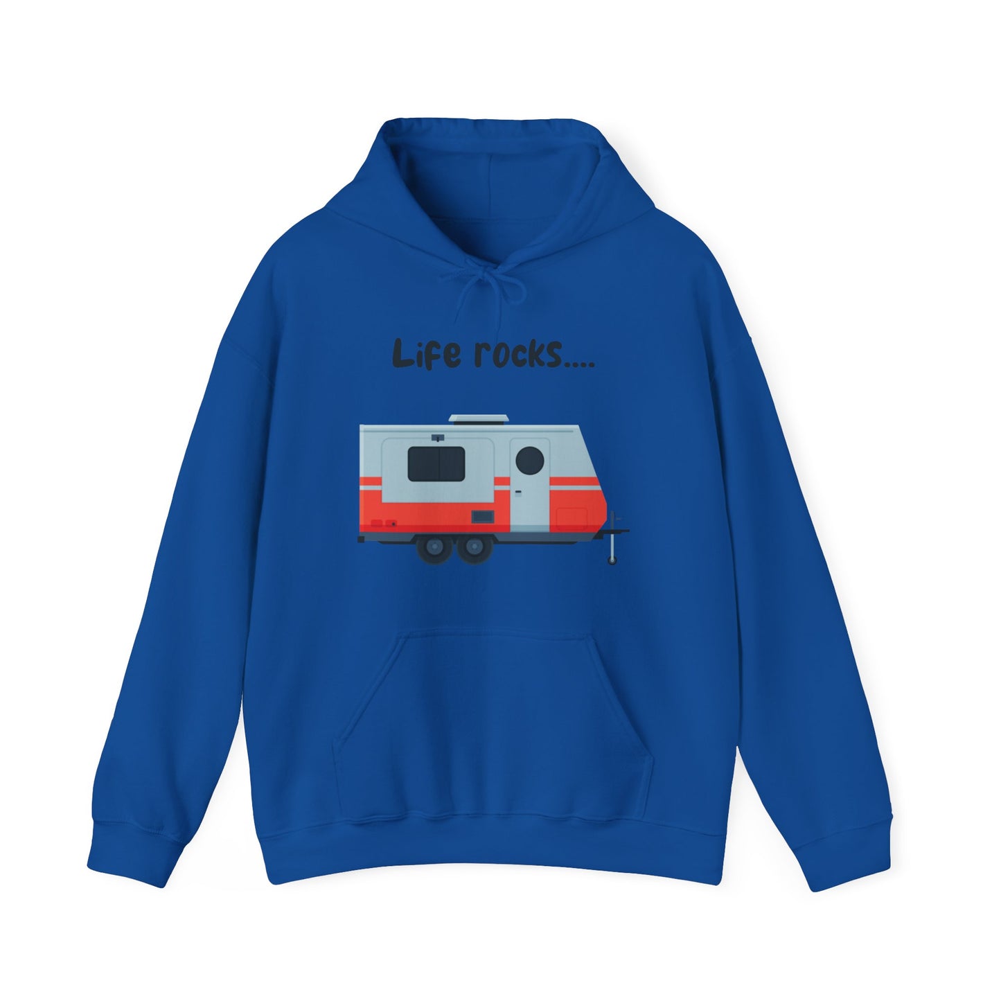 "Life Rocks" 2-Sided Graphic Heavy Blend™ Hooded Sweatshirt