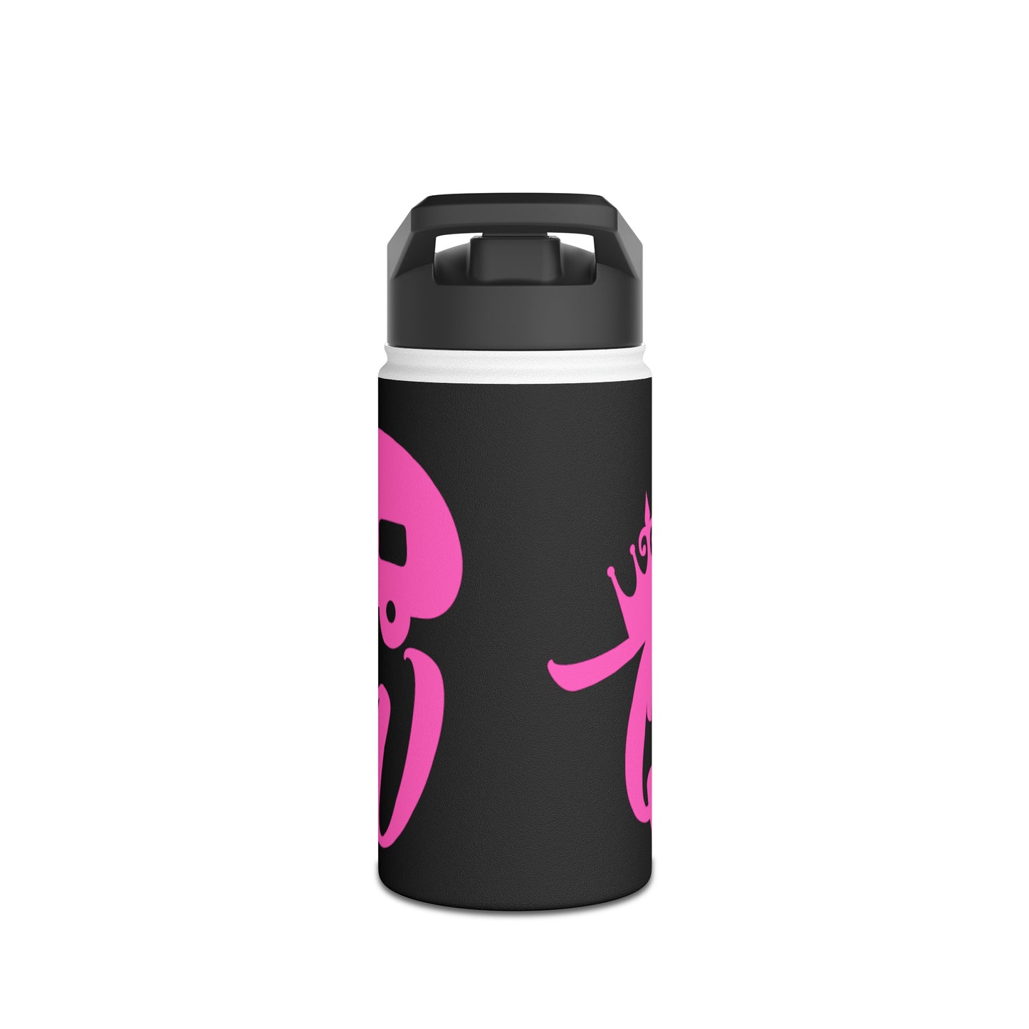 "Camp Queen" Stainless Steel Water Bottle - Pink