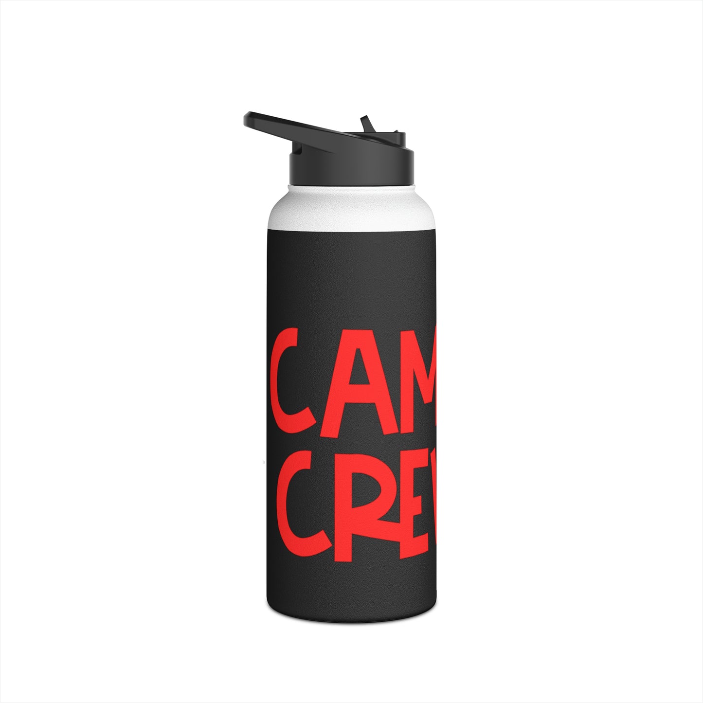 "Camp Crew" Stainless Steel Water Bottle - Red