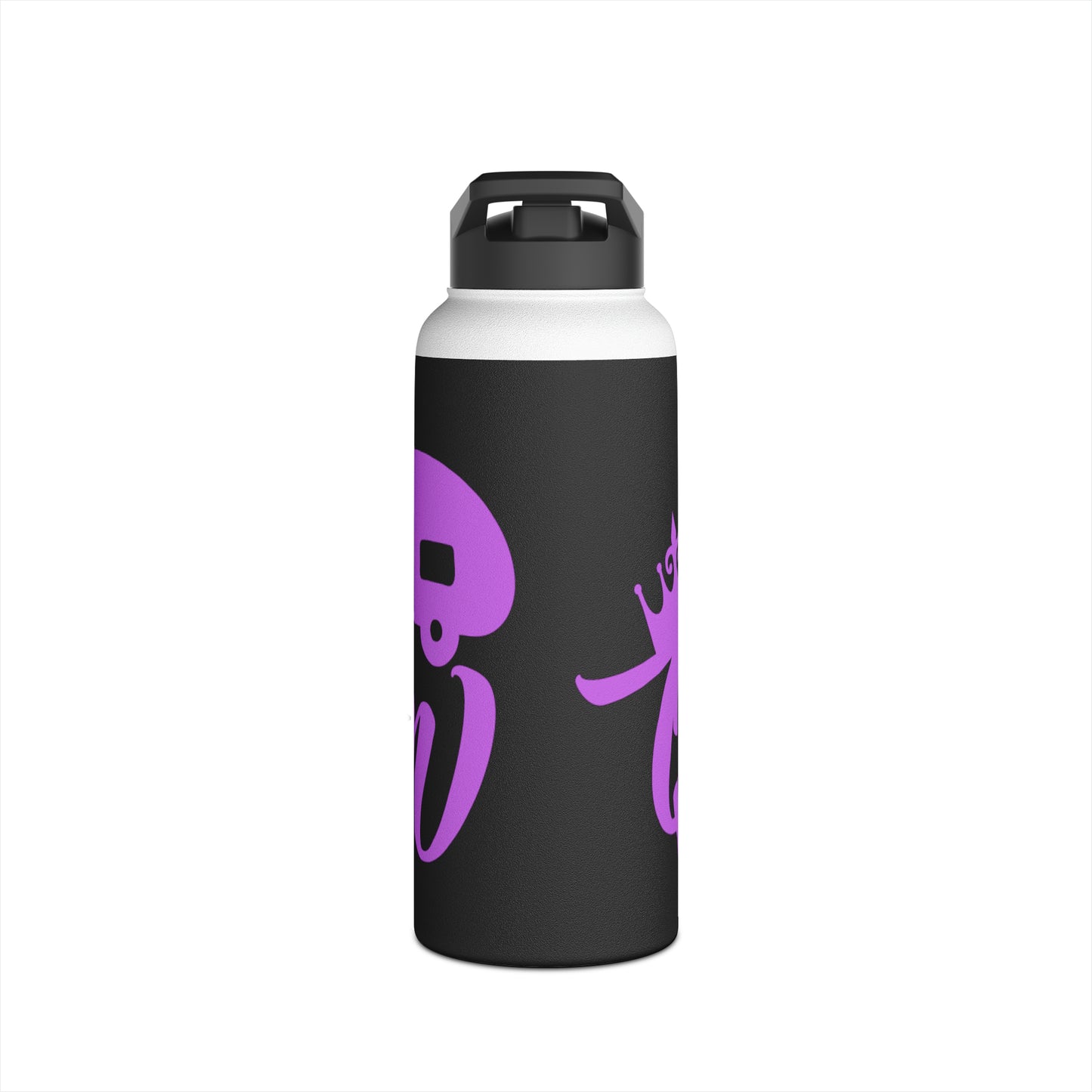 "Camp Queen" Stainless Steel Water Bottle - Purple