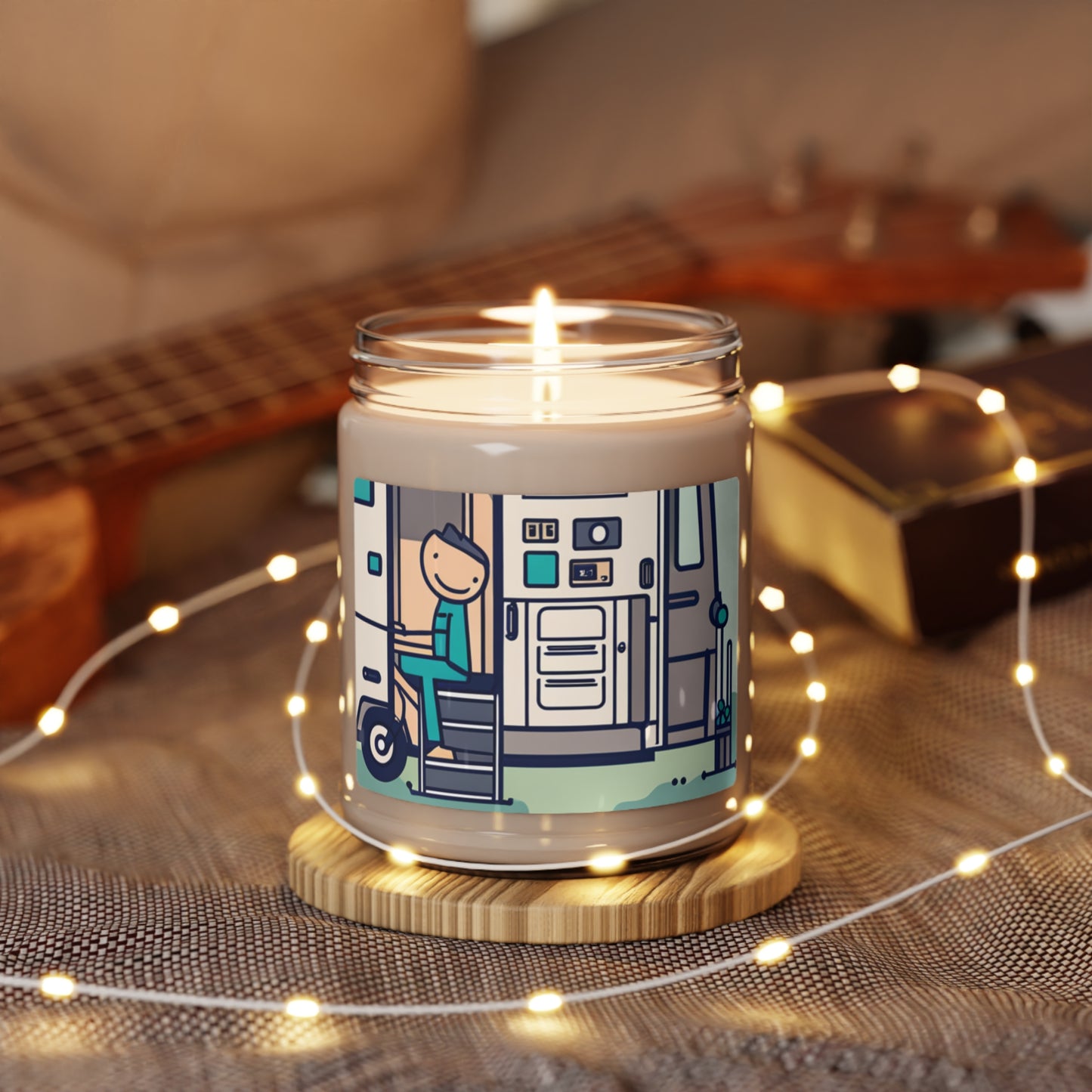 Animated Camper Scented Soy Candle, 9oz
