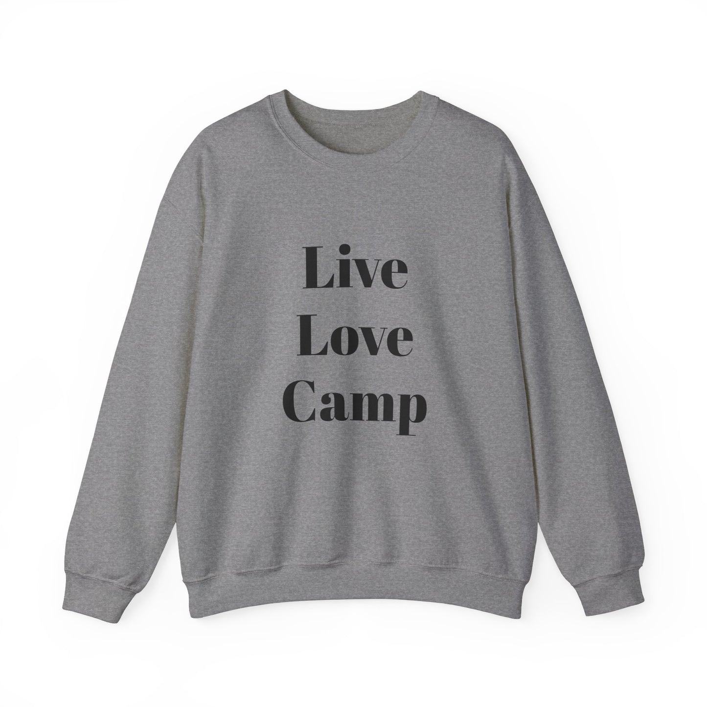 "Live, Love, Camp" Heavy Blend™ Crewneck Sweatshirt