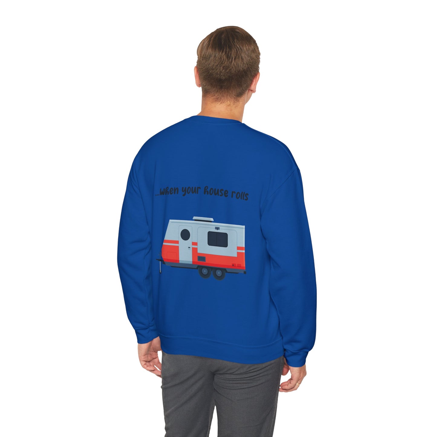 "Life Rocks" 2-Sided Graphic Heavy Blend™ Crewneck Sweatshirt