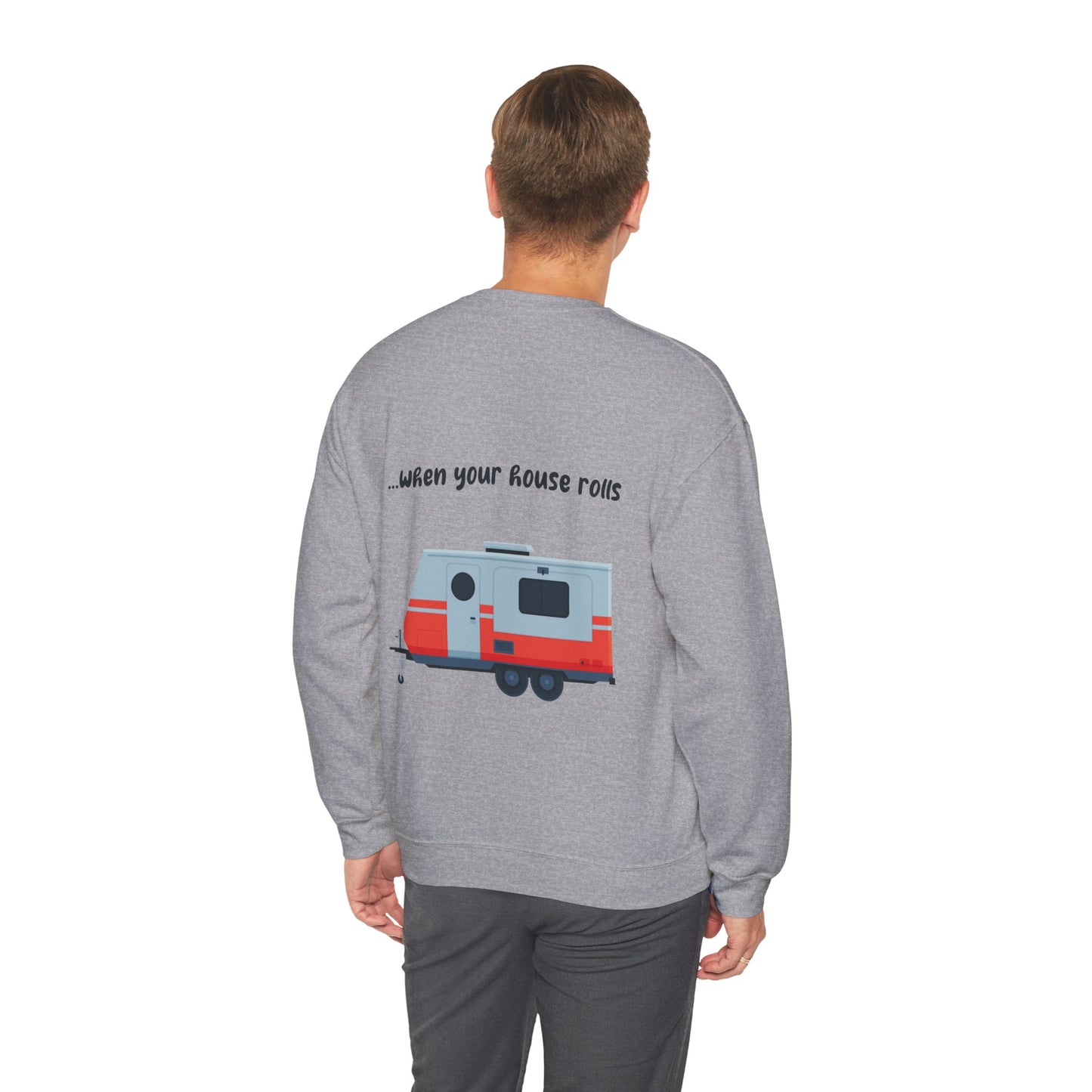 "Life Rocks" 2-Sided Graphic Heavy Blend™ Crewneck Sweatshirt