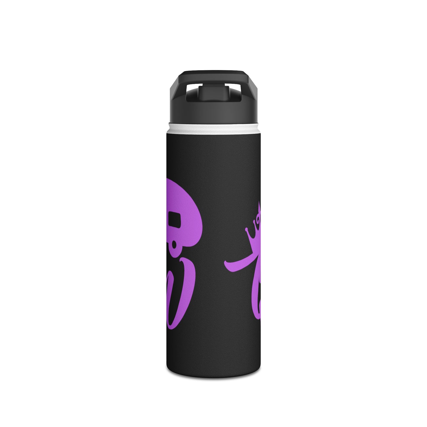 "Camp Queen" Stainless Steel Water Bottle - Purple