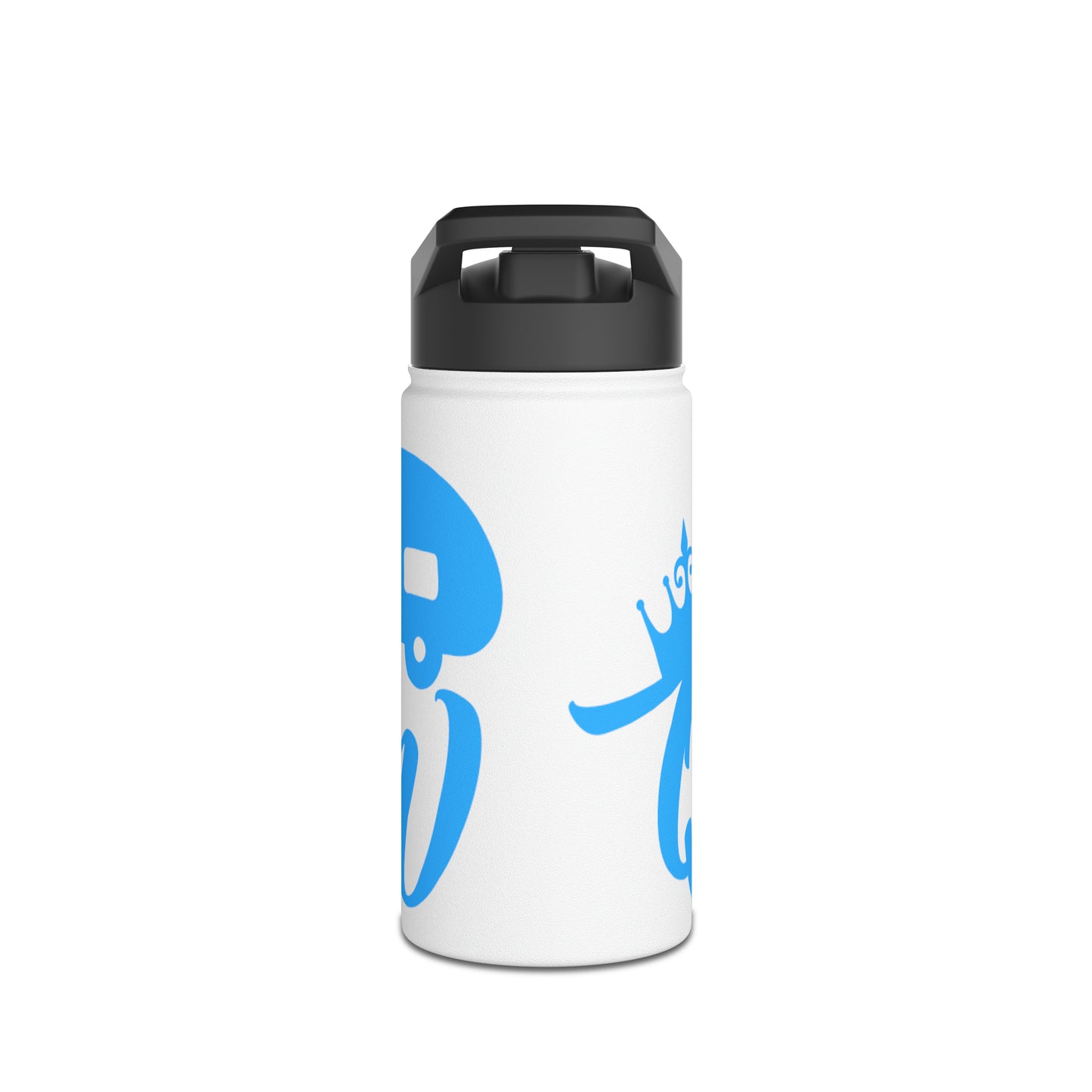 "Camp Queen" Stainless Steel Water Bottle - Blue