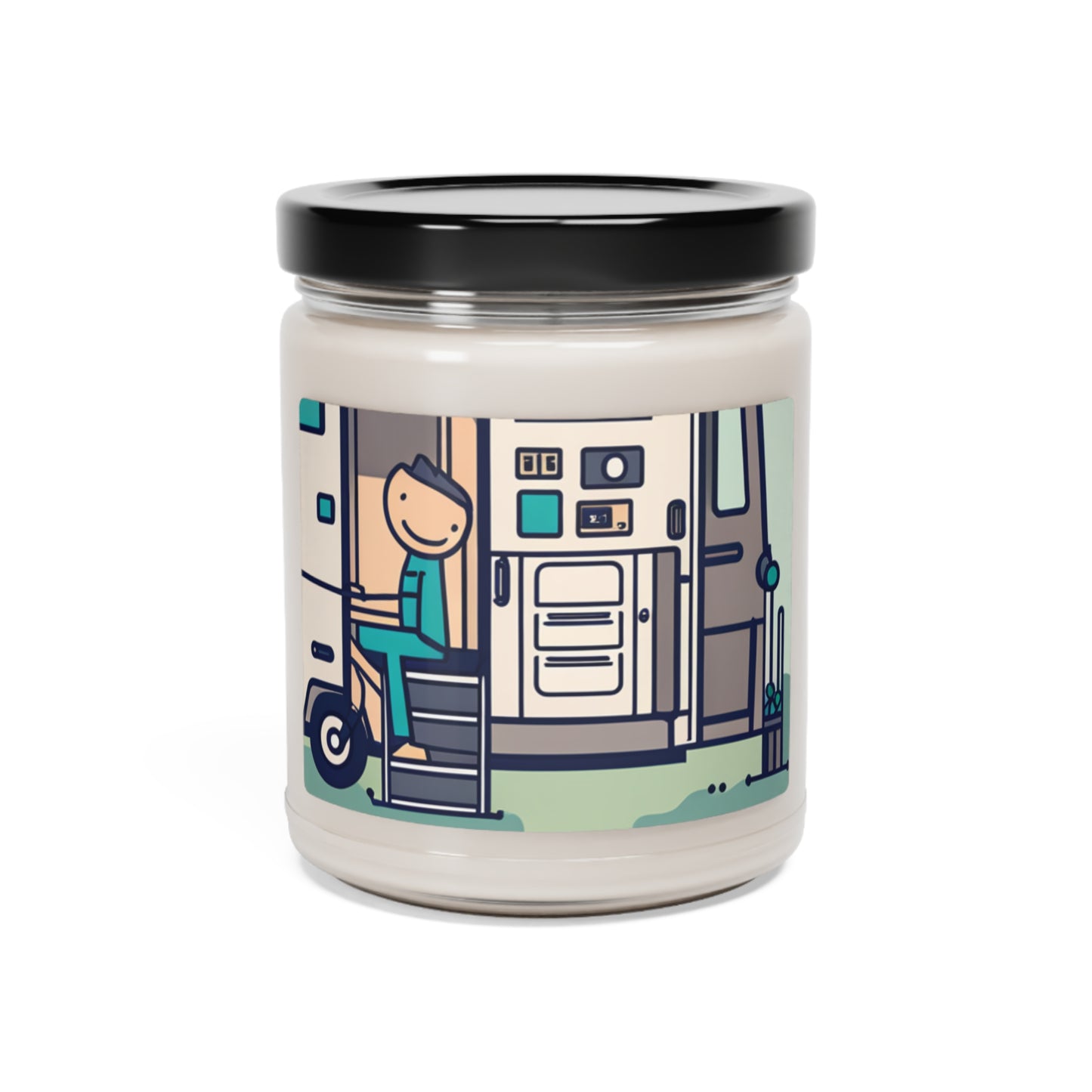 Animated Camper Scented Soy Candle, 9oz