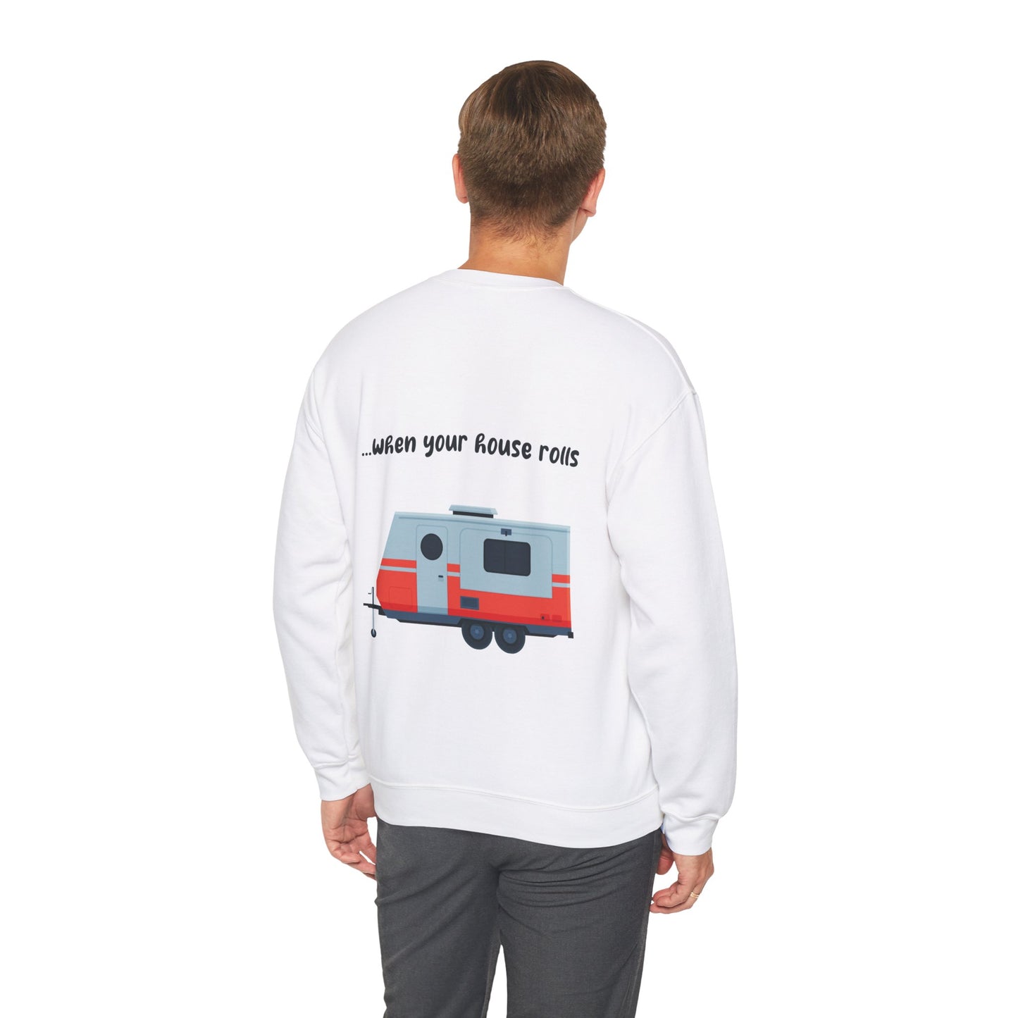 "Life Rocks" 2-Sided Graphic Heavy Blend™ Crewneck Sweatshirt