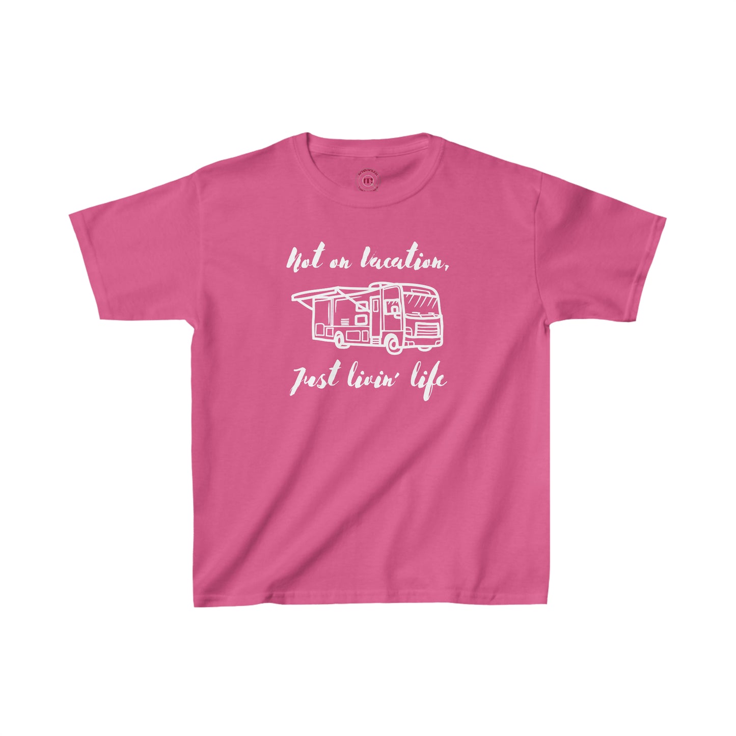 "Not on Vacation" Kids Heavy Cotton™ Tee