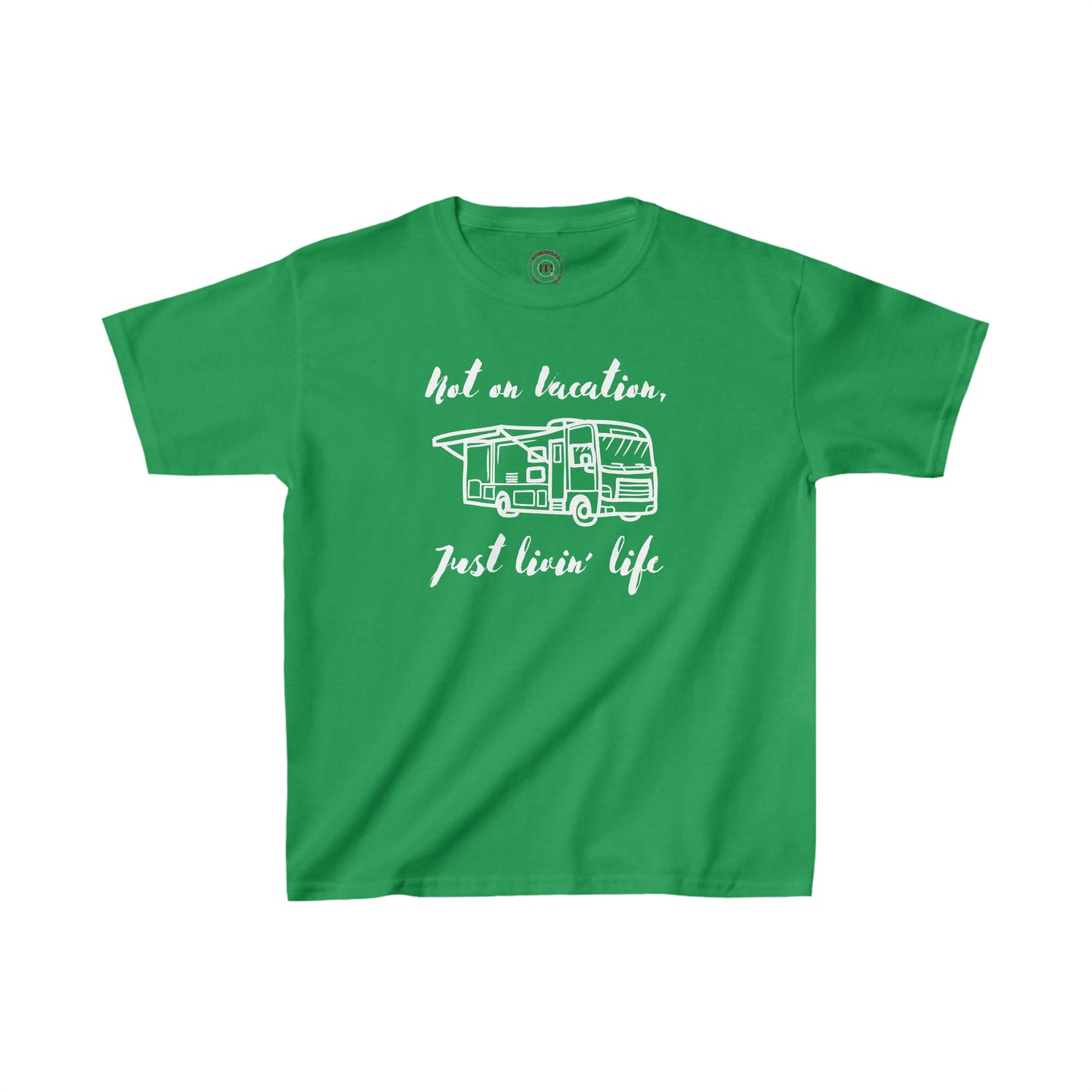"Not on Vacation" Kids Heavy Cotton™ Tee