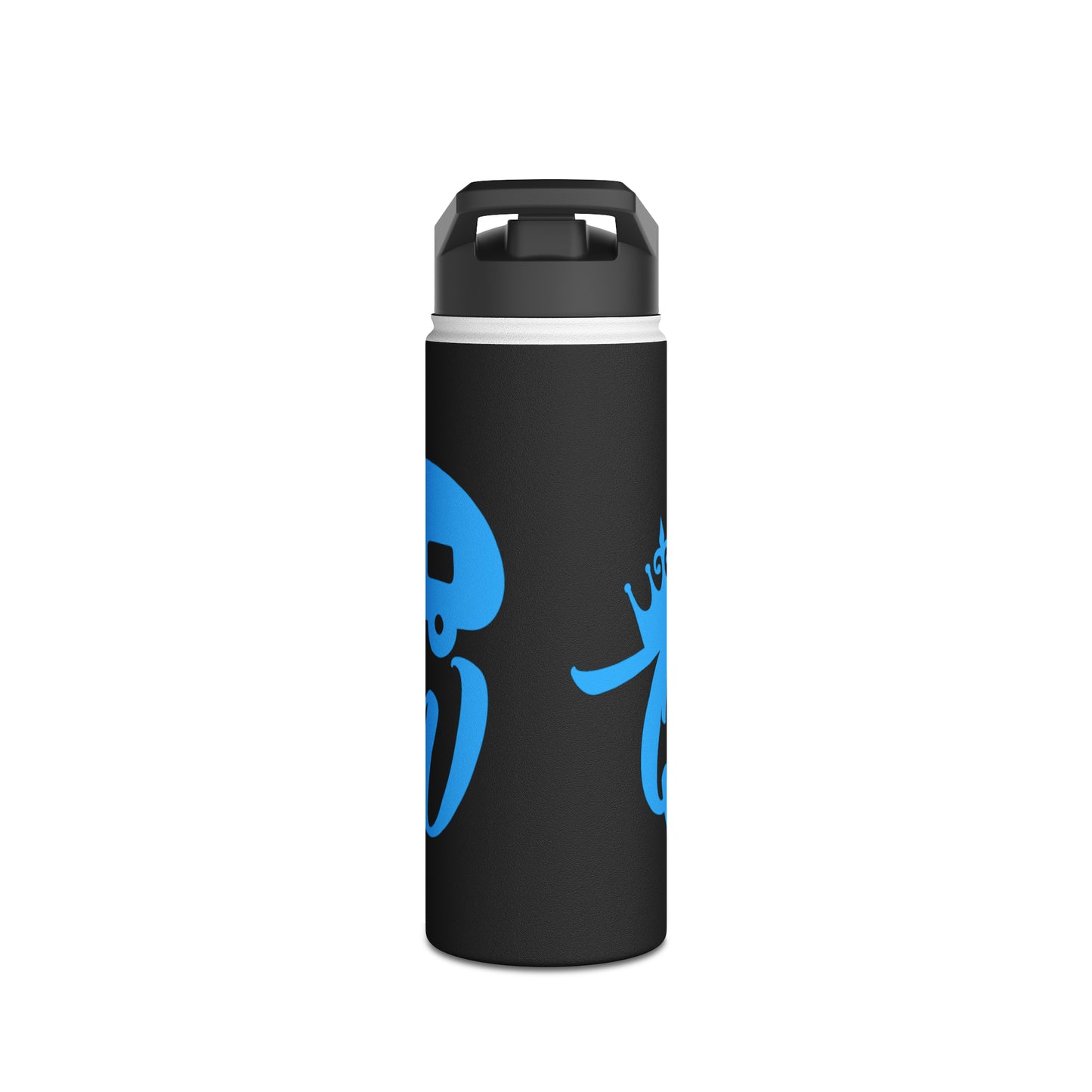 "Camp Queen" Stainless Steel Water Bottle - Blue