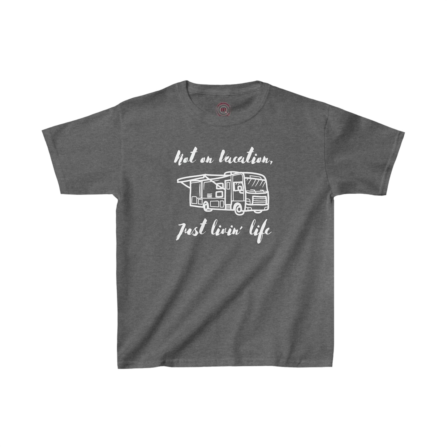"Not on Vacation" Kids Heavy Cotton™ Tee