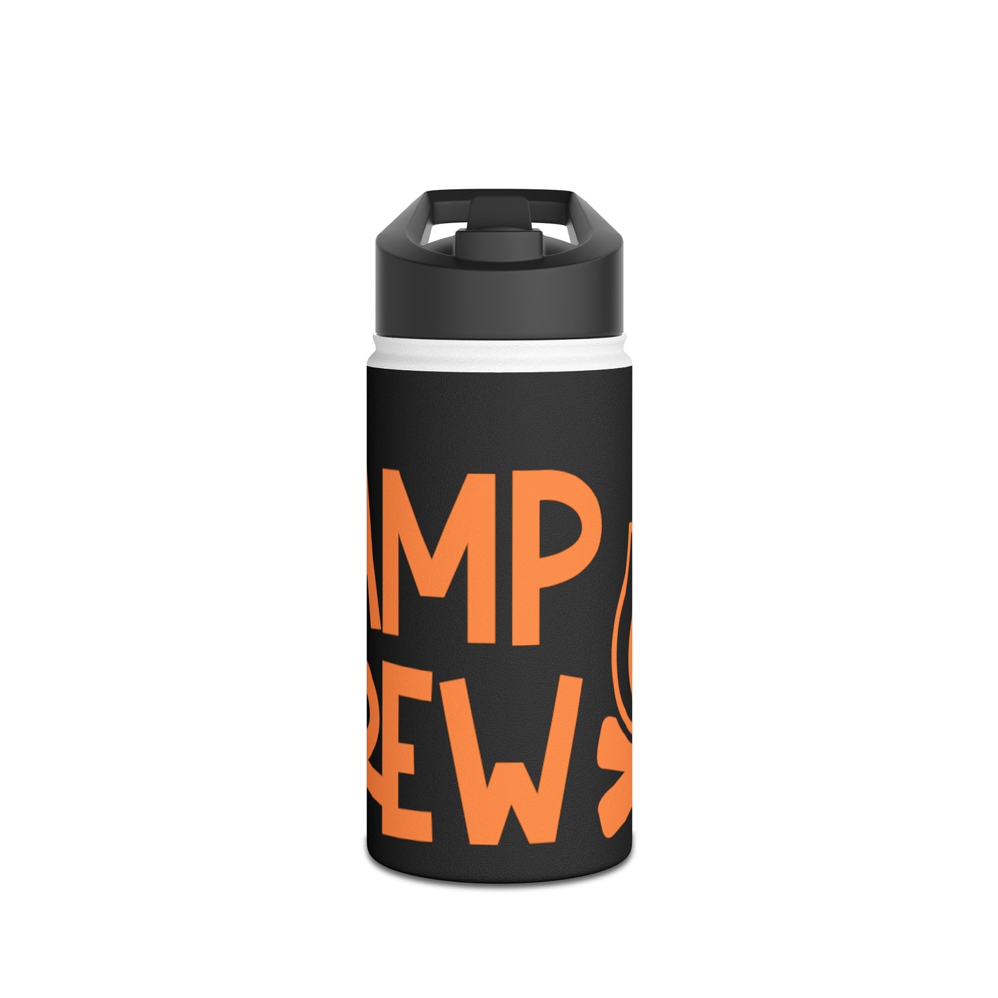 "Camp Crew" Stainless Steel Water Bottle - Orange