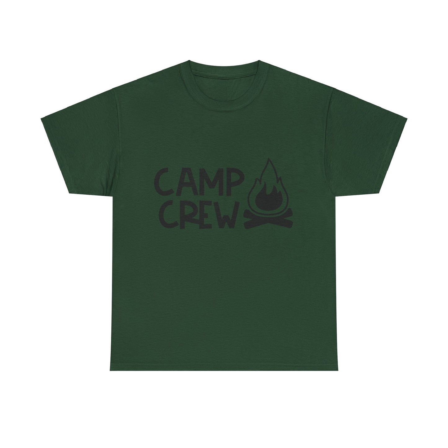 "Camp Crew" Adult Heavy Cotton Tee - Black