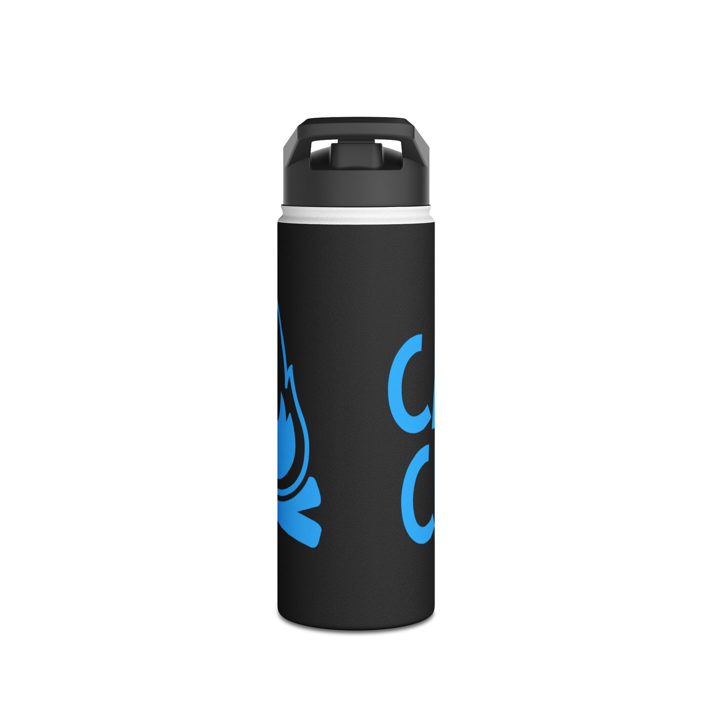 "Camp Crew" Stainless Steel Water Bottle - Blue