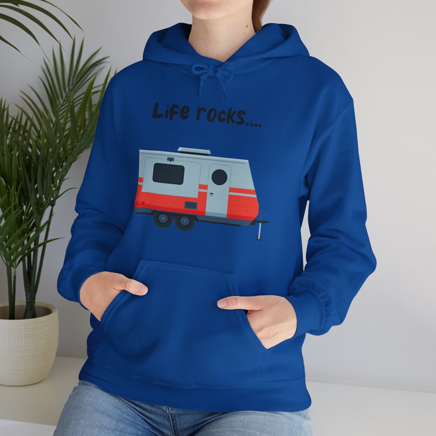 "Life Rocks" 2-Sided Graphic Heavy Blend™ Hooded Sweatshirt