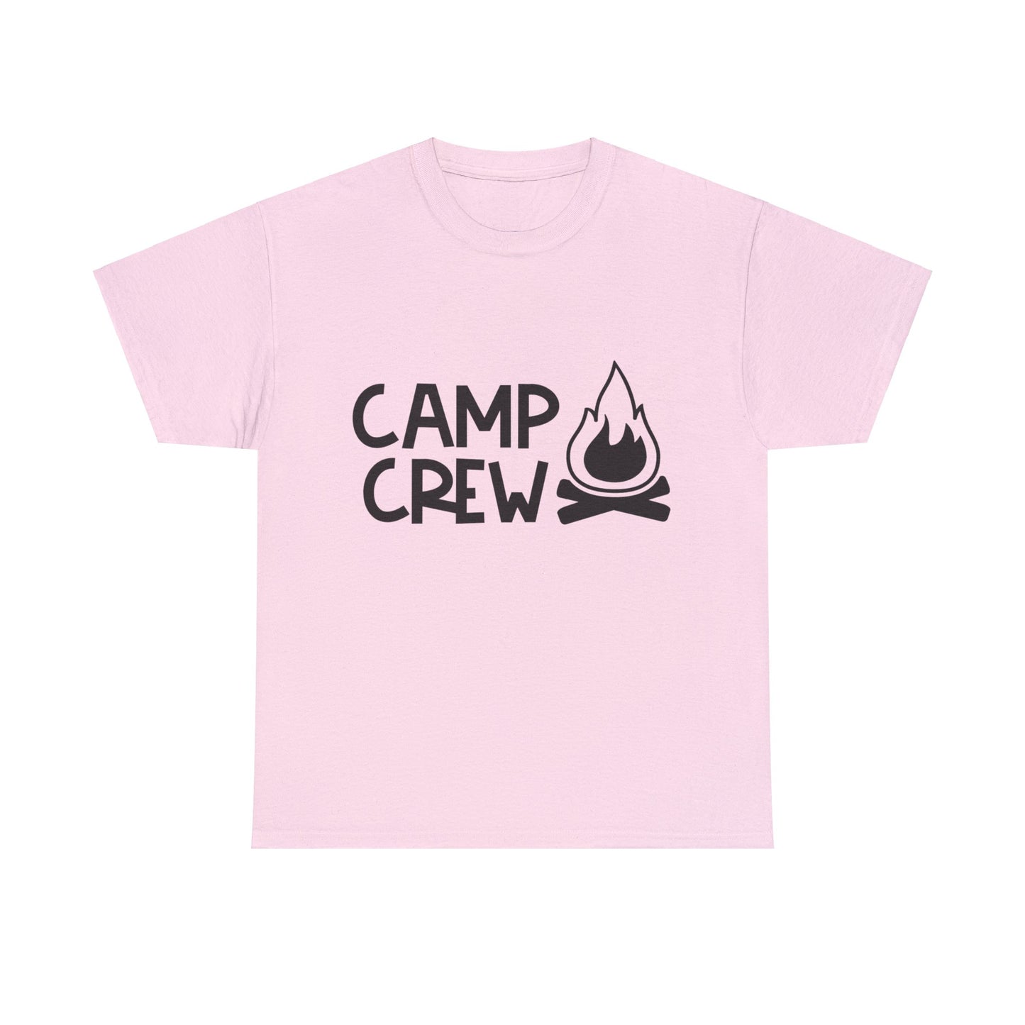 "Camp Crew" Adult Heavy Cotton Tee - Black