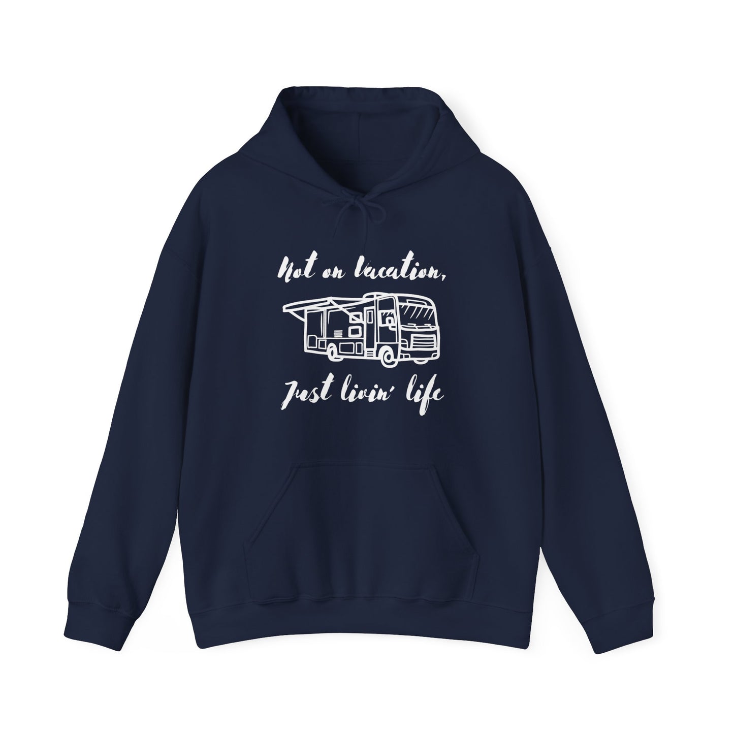 "Not on Vacation" Heavy Blend™ Hooded Sweatshirt