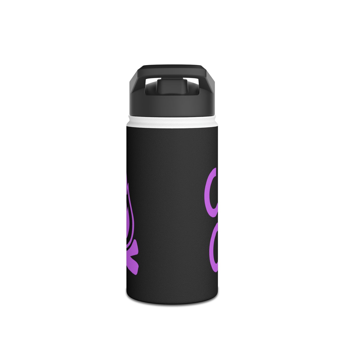 "Camp Crew" Stainless Steel Water Bottle - Purple