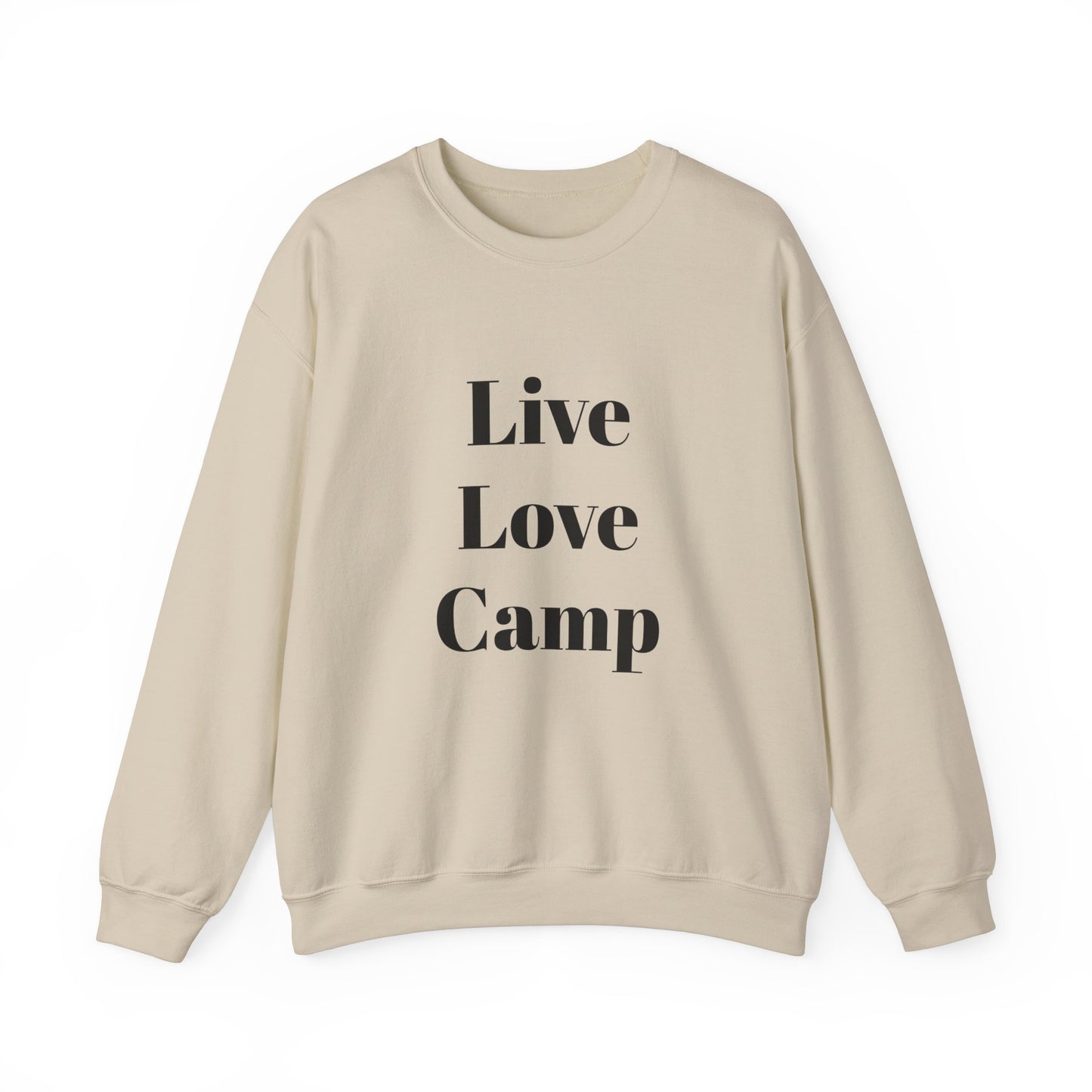 "Live, Love, Camp" Heavy Blend™ Crewneck Sweatshirt