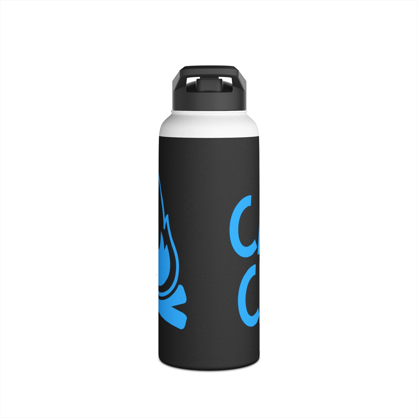 "Camp Crew" Stainless Steel Water Bottle - Blue