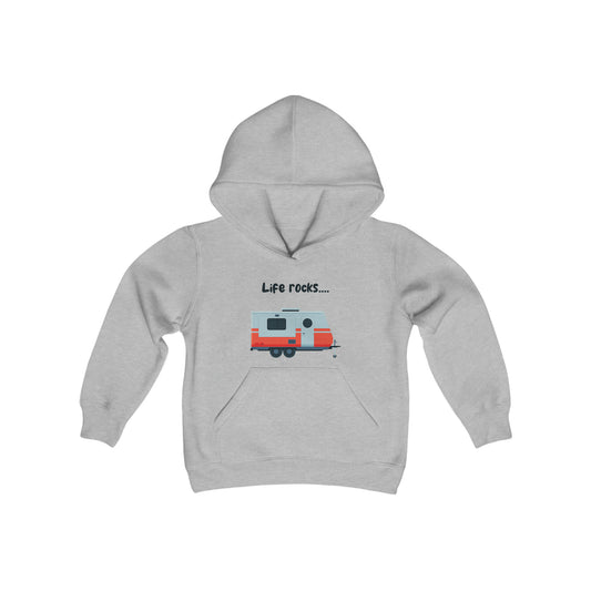 "Life Rocks" 2-Sided Graphic Youth Heavy Blend Hooded Sweatshirt