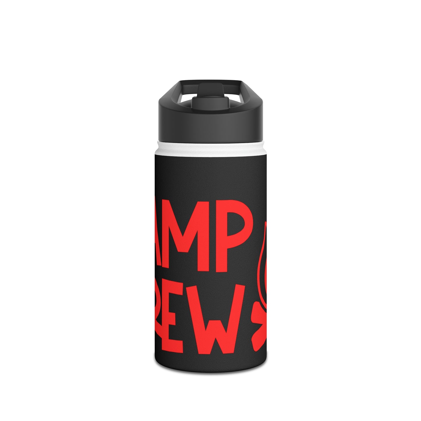 "Camp Crew" Stainless Steel Water Bottle - Red