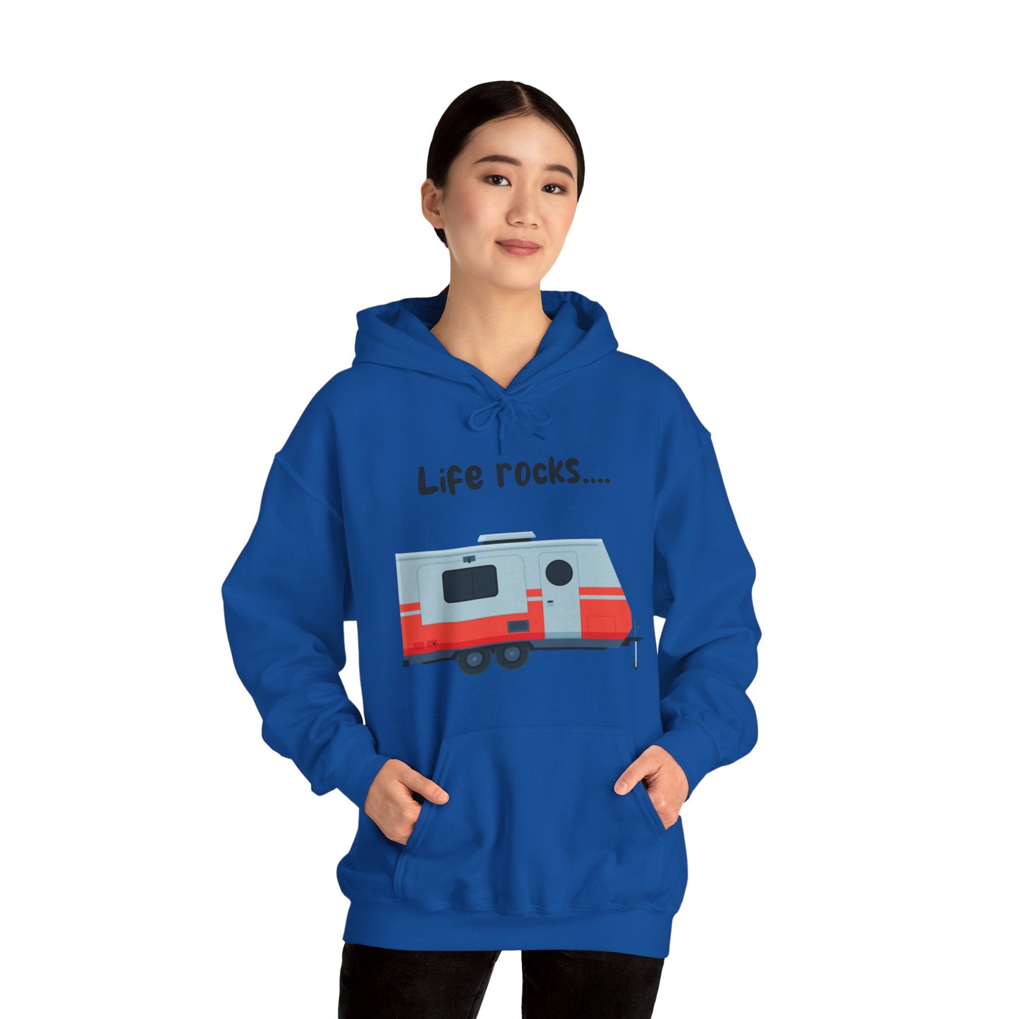 "Life Rocks" 2-Sided Graphic Heavy Blend™ Hooded Sweatshirt