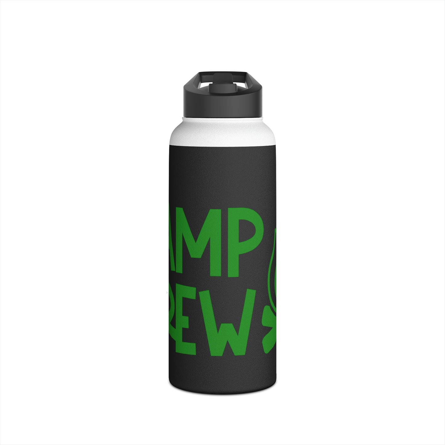 "Camp Crew" Stainless Steel Water Bottle - Green