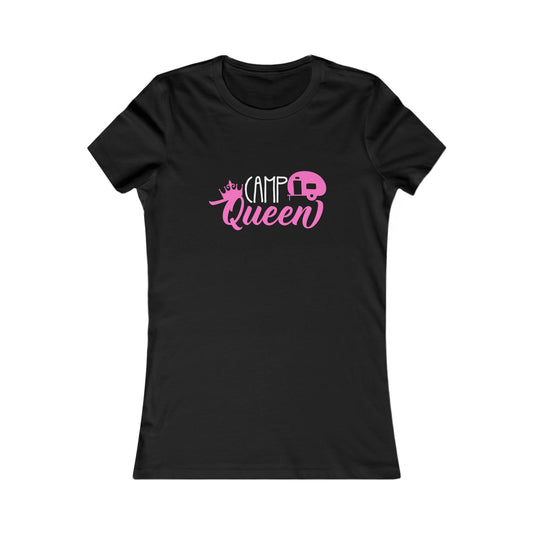 "Camp Queen" Women's Favorite Tee - Pink