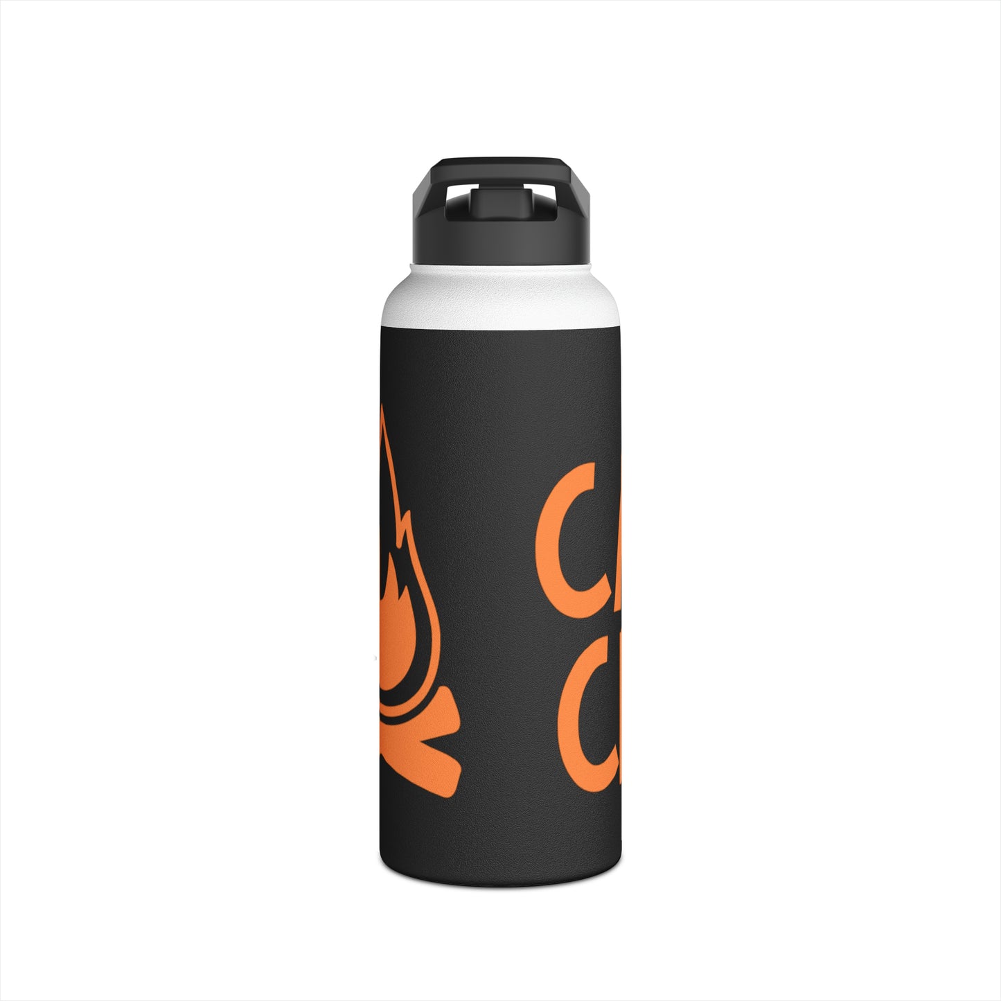 "Camp Crew" Stainless Steel Water Bottle - Orange