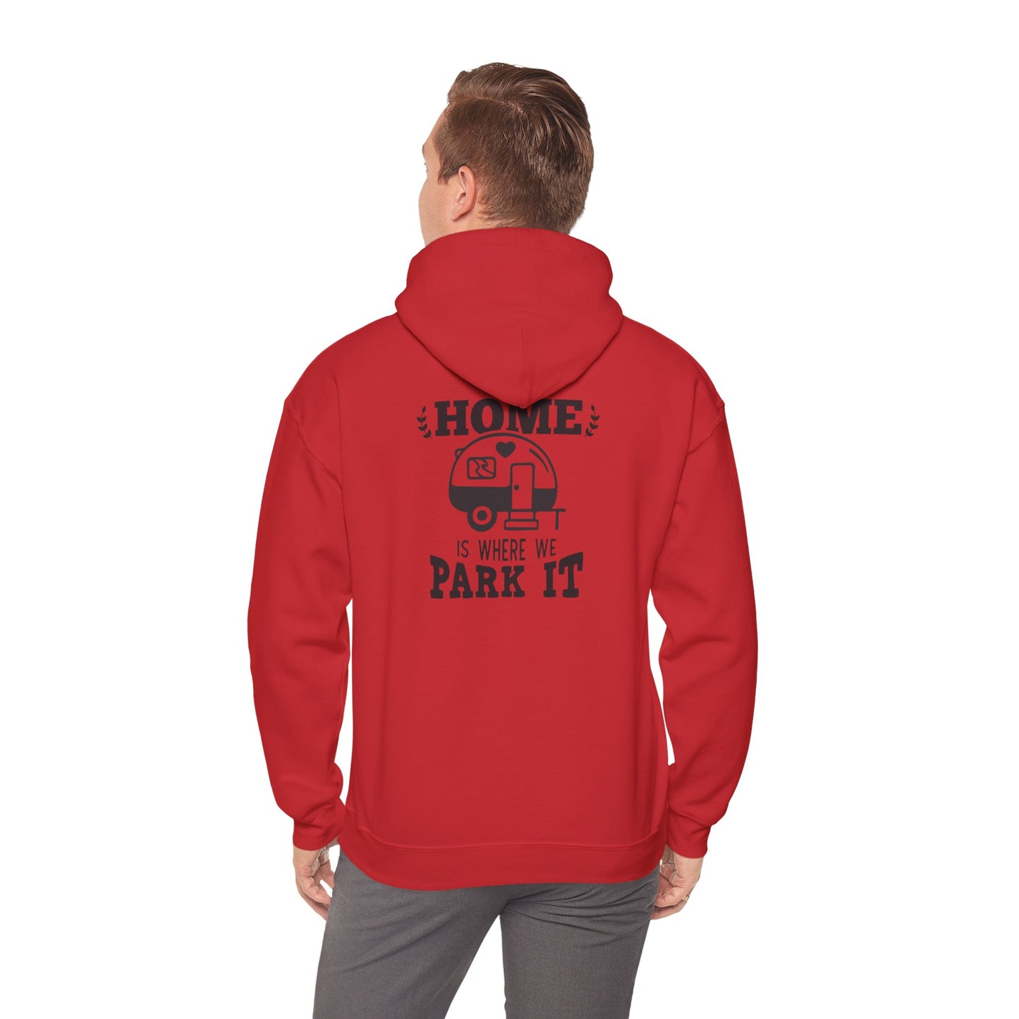 "Home Is Where We Park It" Heavy Blend™ Hooded Sweatshirt