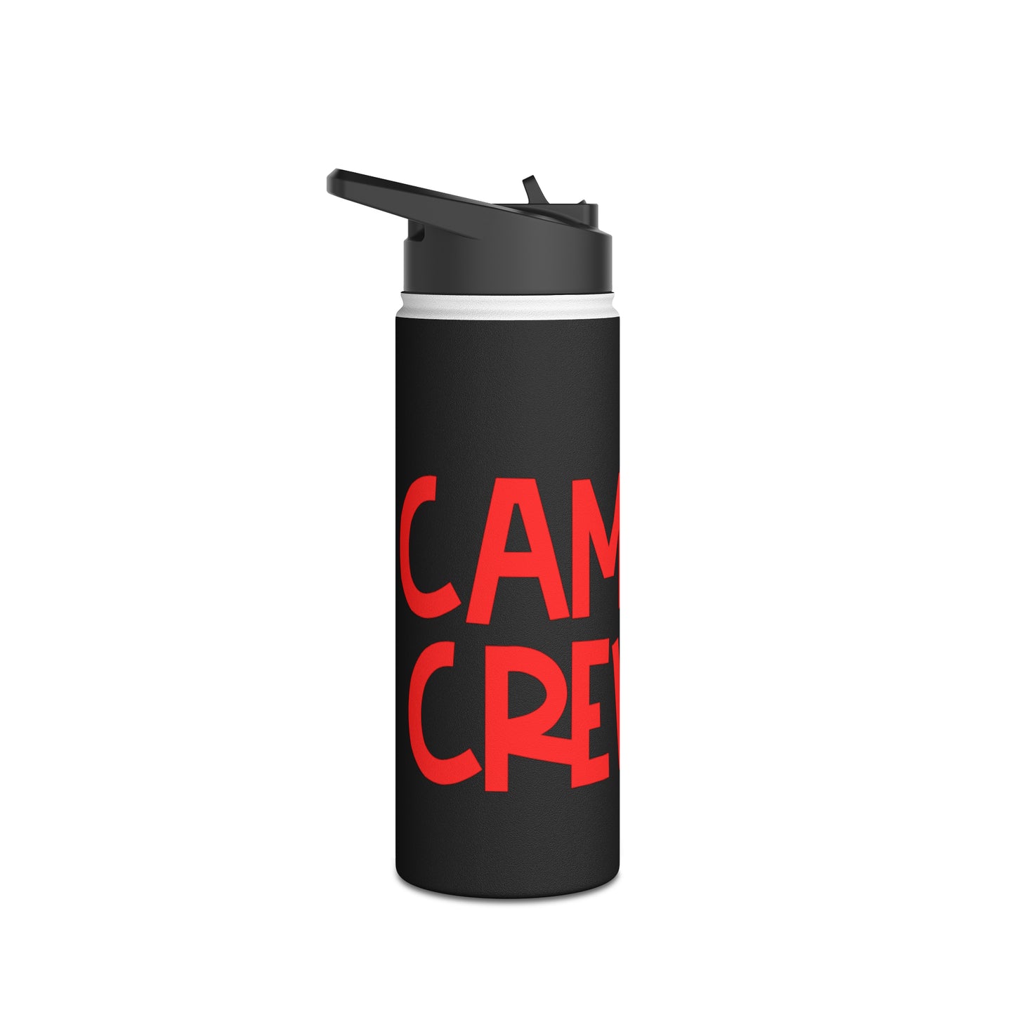 "Camp Crew" Stainless Steel Water Bottle - Red