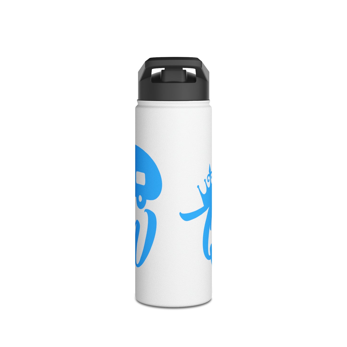 "Camp Queen" Stainless Steel Water Bottle - Blue