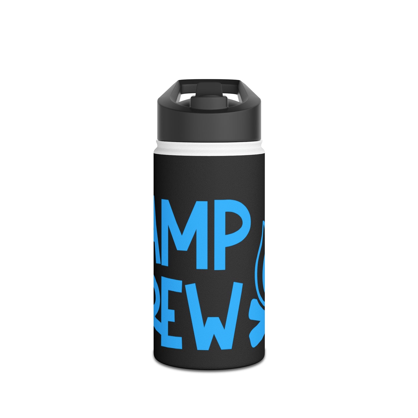 "Camp Crew" Stainless Steel Water Bottle - Blue