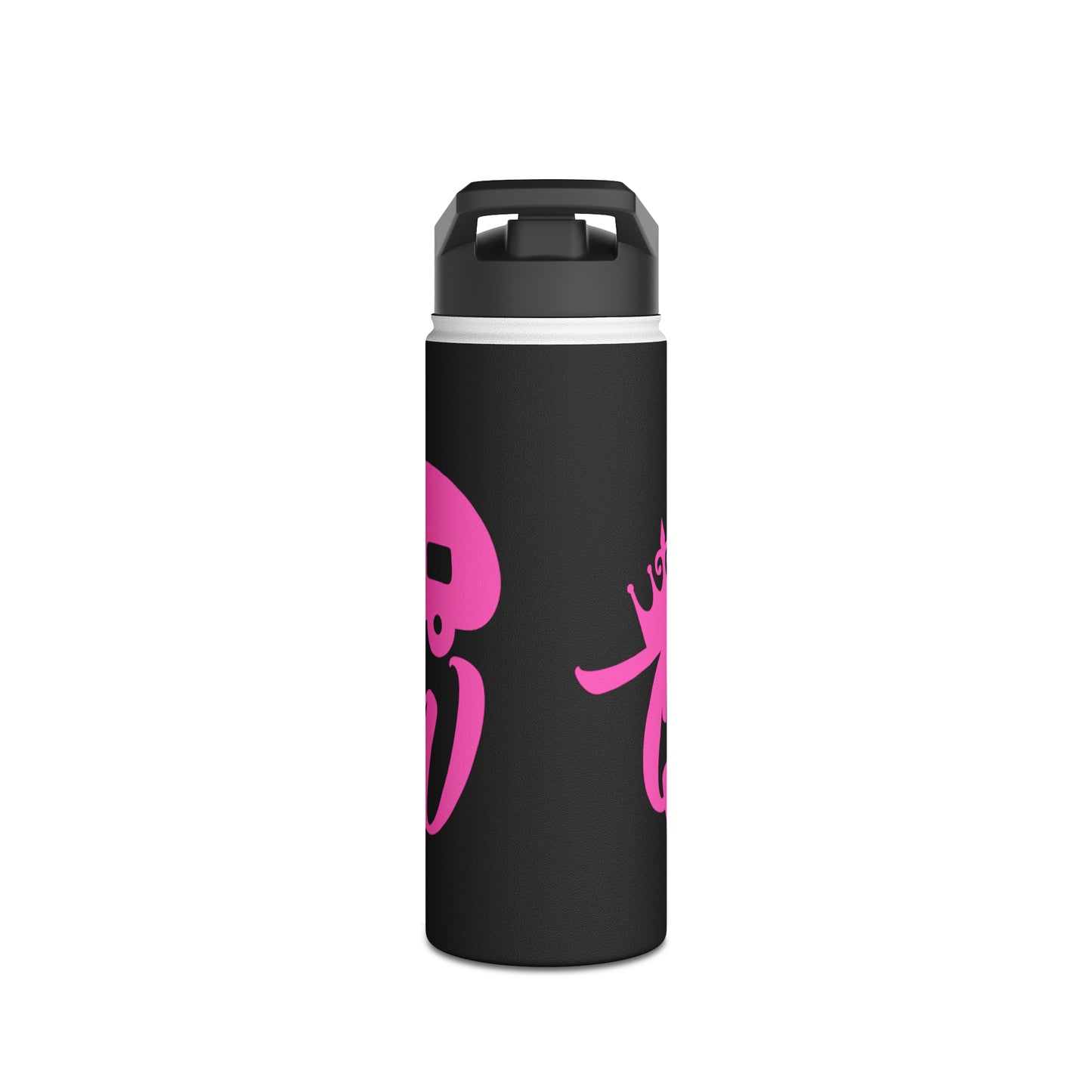 "Camp Queen" Stainless Steel Water Bottle - Pink