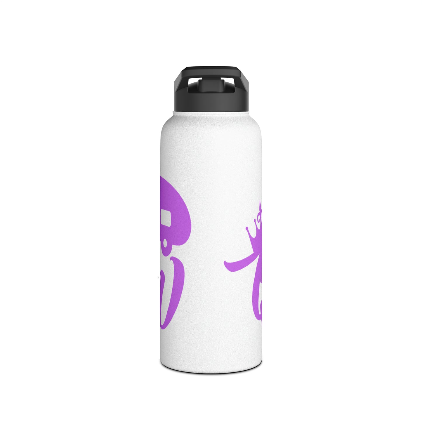 "Camp Queen" Stainless Steel Water Bottle - Purple