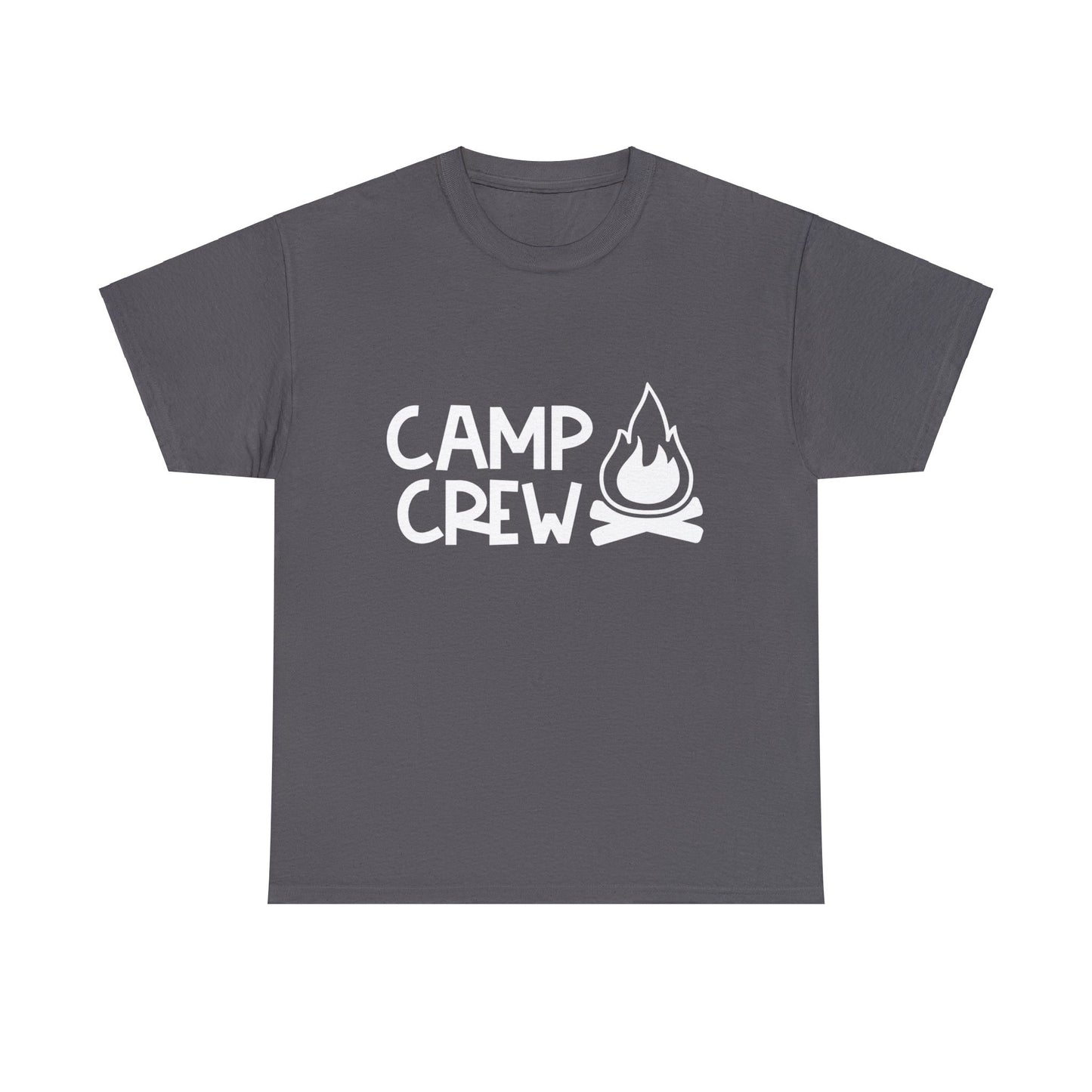 "Camp Crew" Adult Heavy Cotton Tee - White