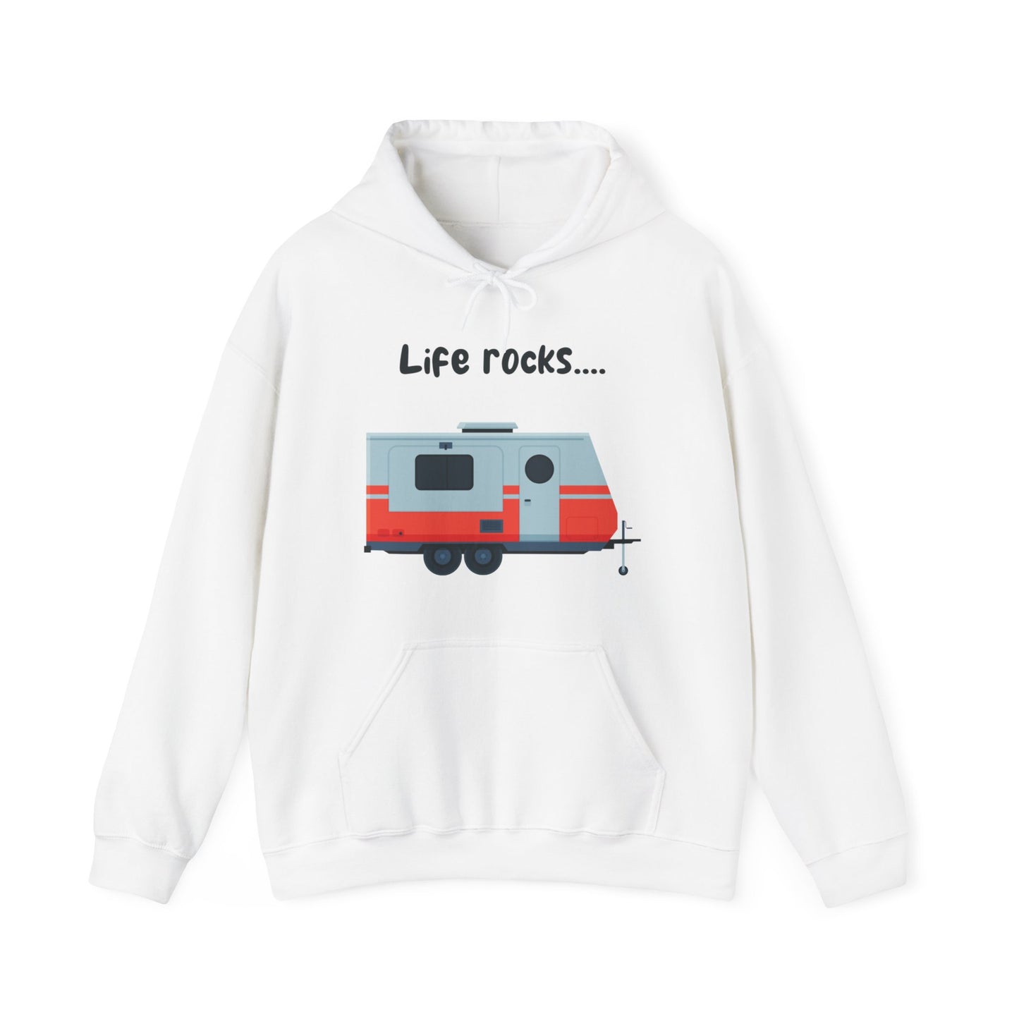 "Life Rocks" 2-Sided Graphic Heavy Blend™ Hooded Sweatshirt