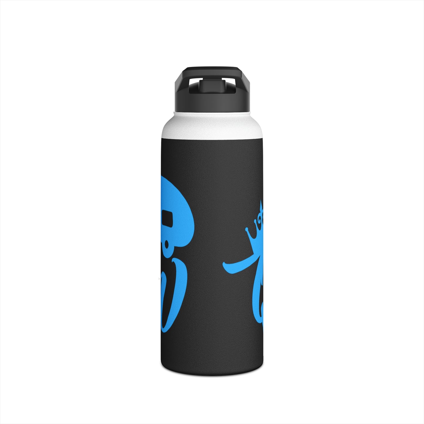 "Camp Queen" Stainless Steel Water Bottle - Blue