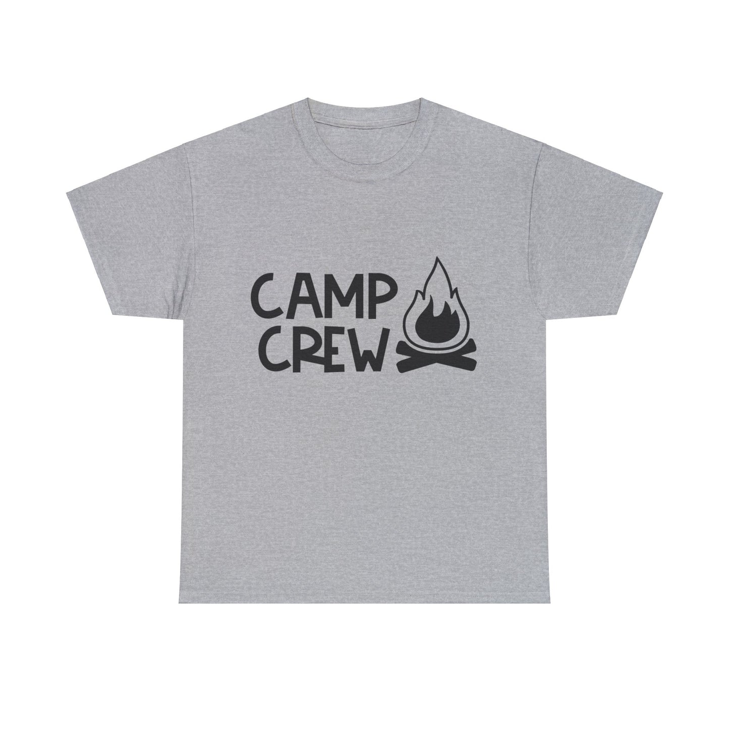 "Camp Crew" Adult Heavy Cotton Tee - Black