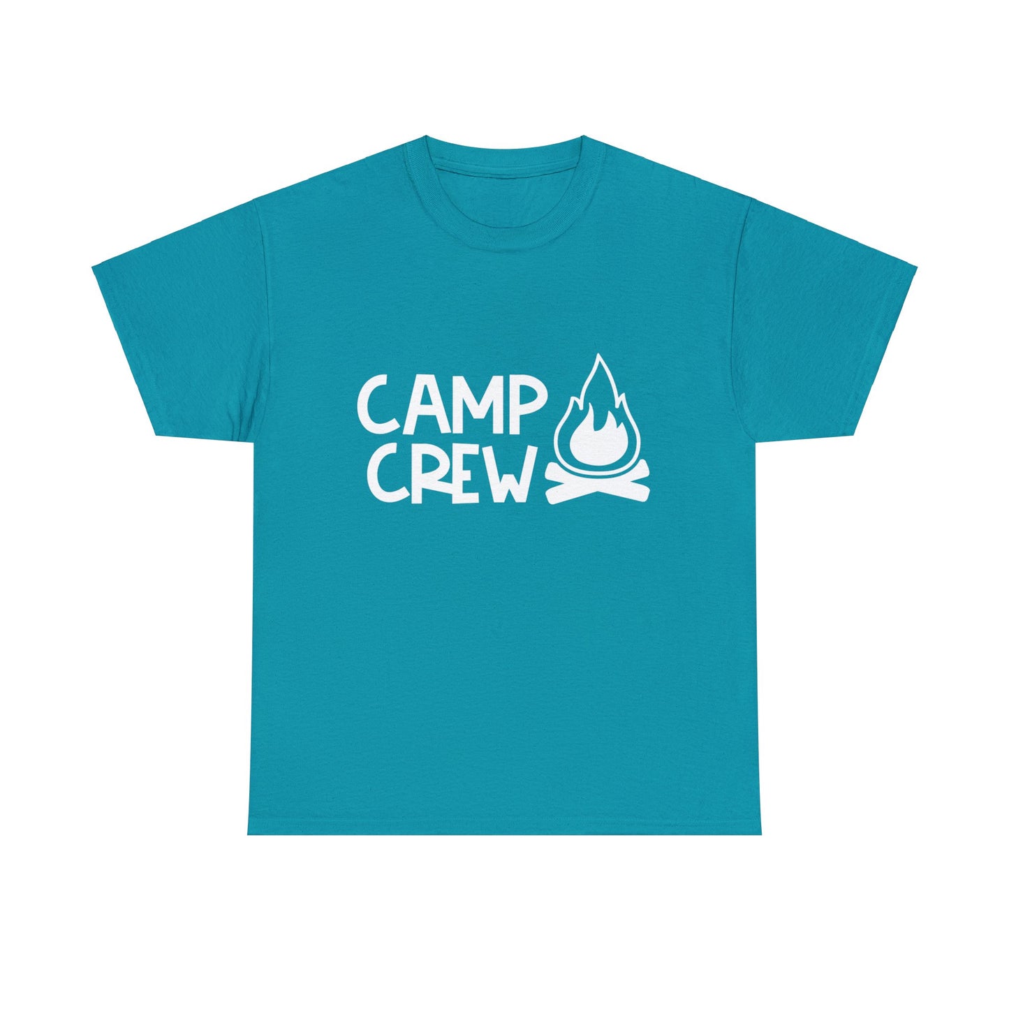 "Camp Crew" Adult Heavy Cotton Tee - White