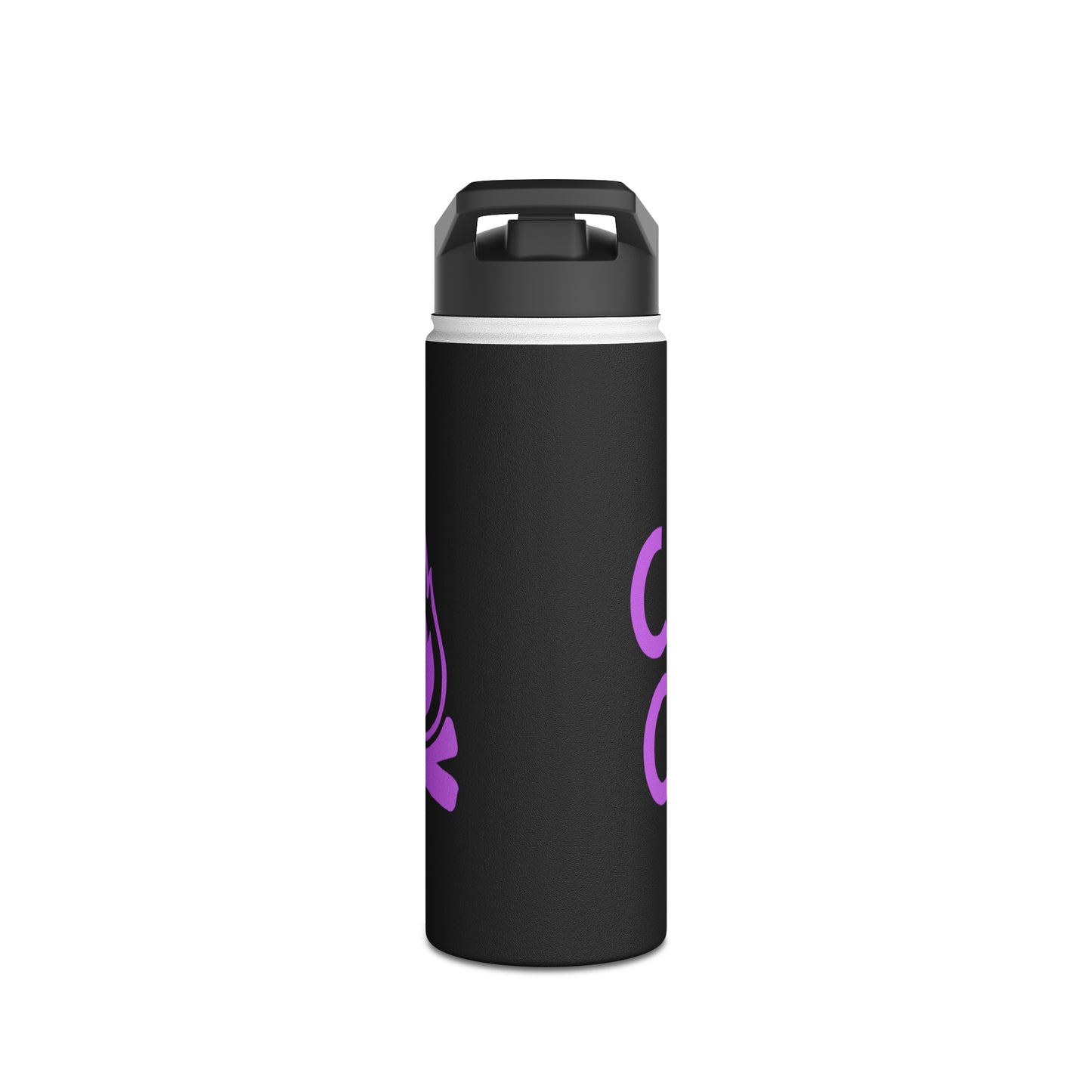 "Camp Crew" Stainless Steel Water Bottle - Purple