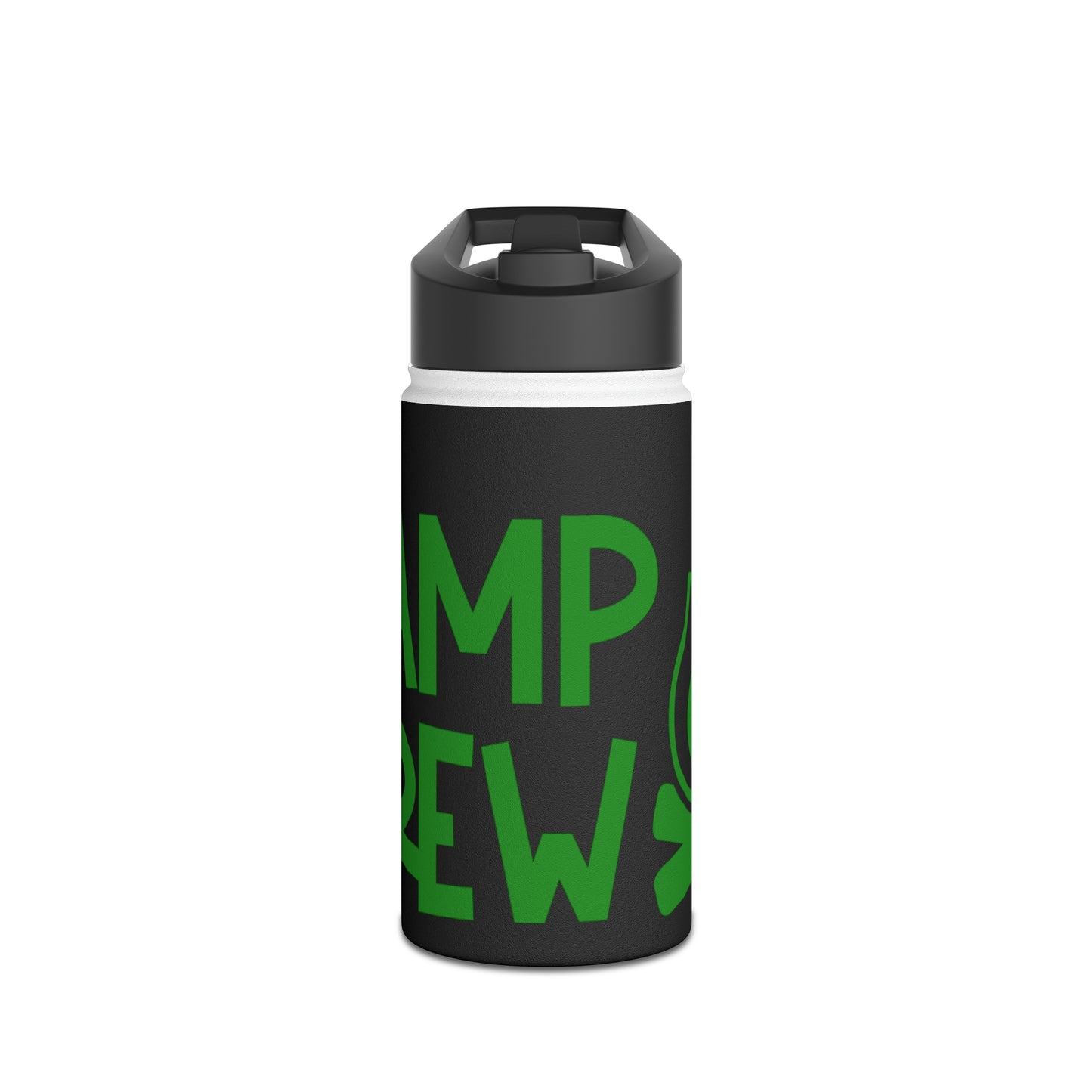 "Camp Crew" Stainless Steel Water Bottle - Green