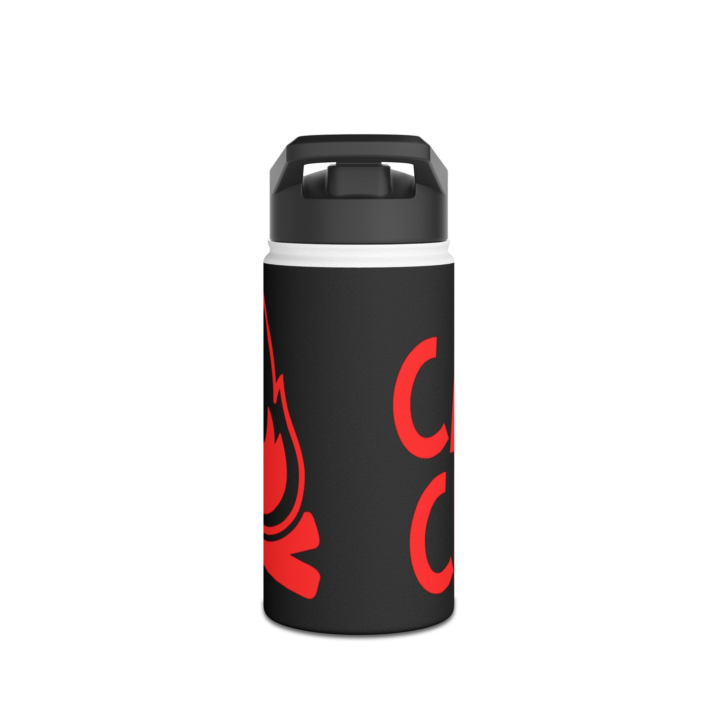 "Camp Crew" Stainless Steel Water Bottle - Red