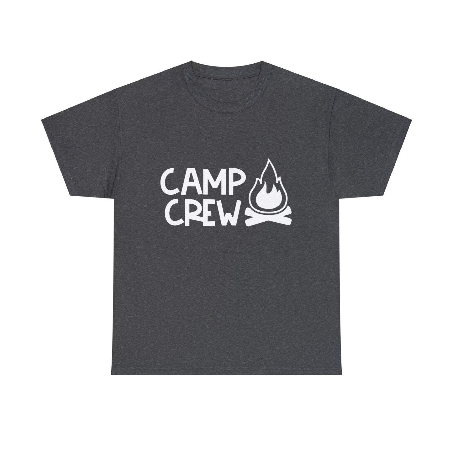 "Camp Crew" Adult Heavy Cotton Tee - White