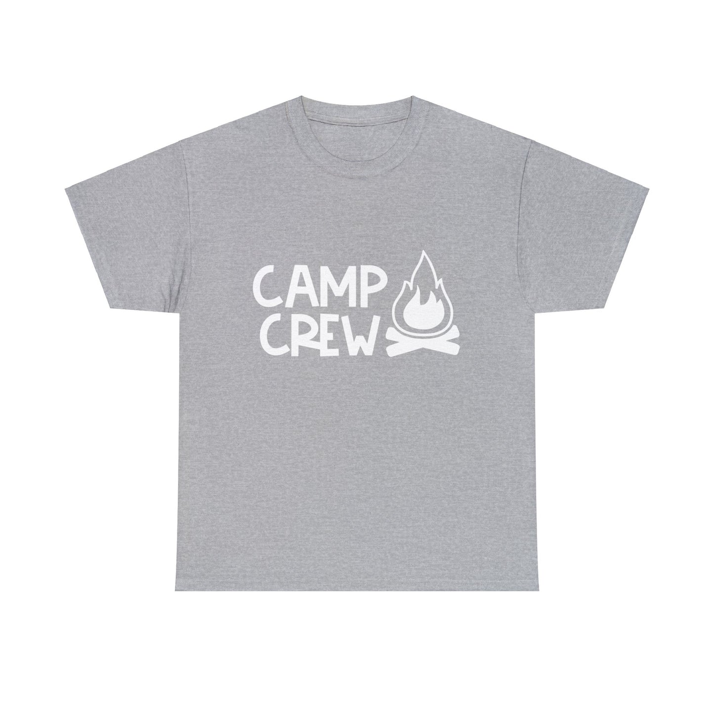 "Camp Crew" Adult Heavy Cotton Tee - White