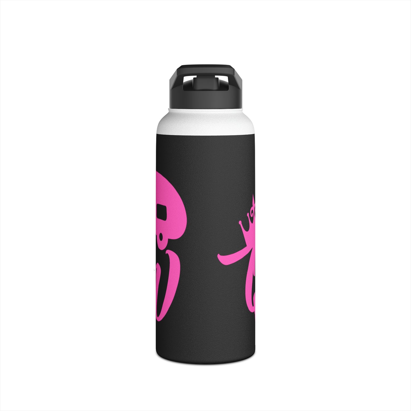 "Camp Queen" Stainless Steel Water Bottle - Pink