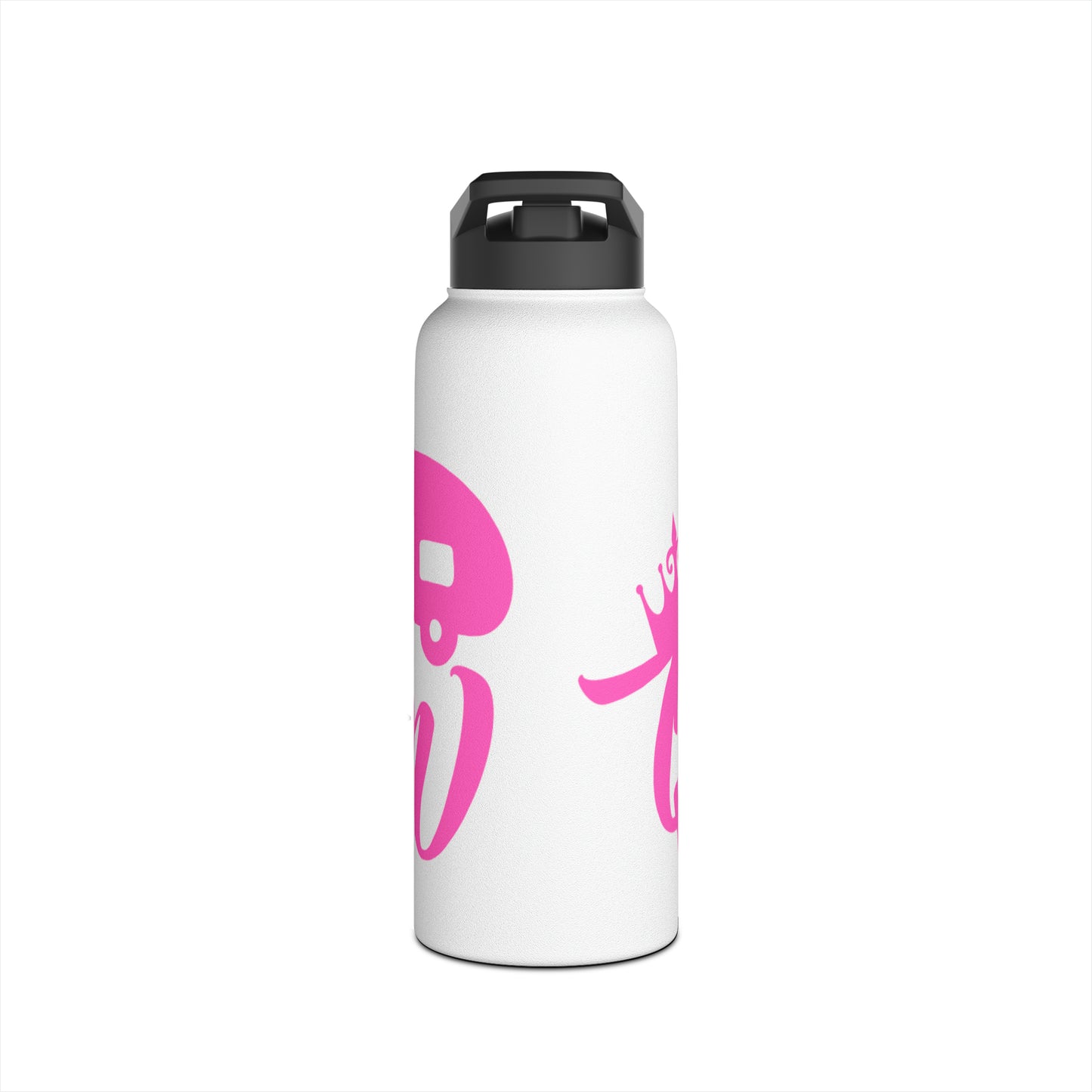 "Camp Queen" Stainless Steel Water Bottle - Pink