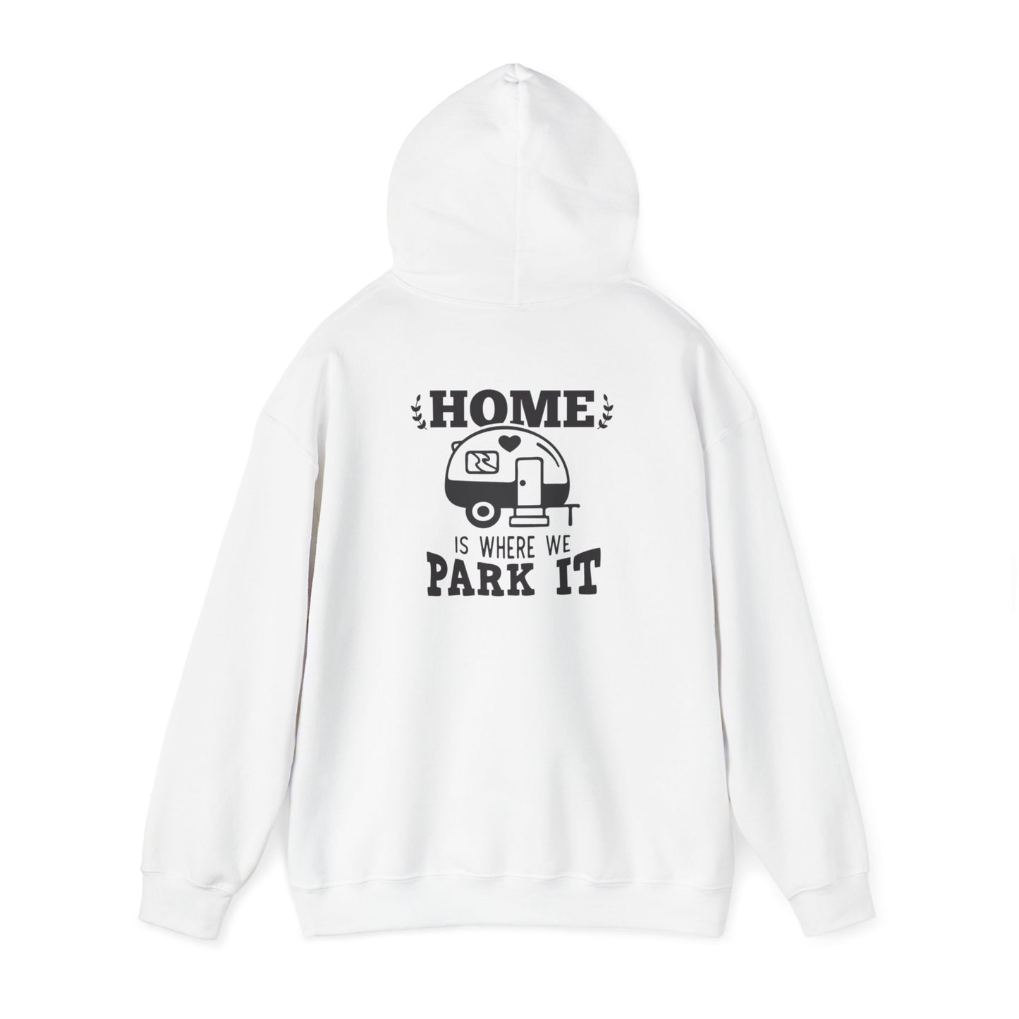 "Home Is Where We Park It" Heavy Blend™ Hooded Sweatshirt